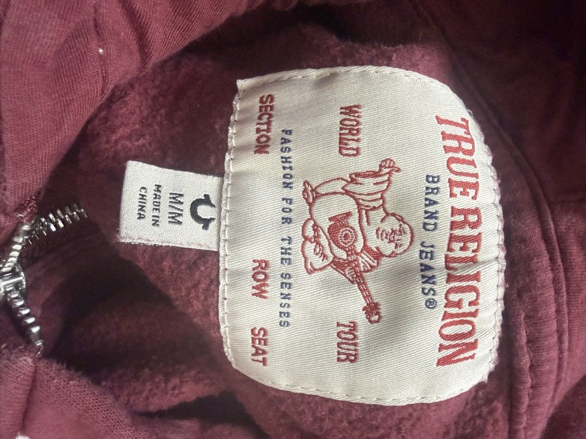 True Religion Burgundy cropped true religion hoodie Size S / US 4 / IT 40 - 3 Thumbnail