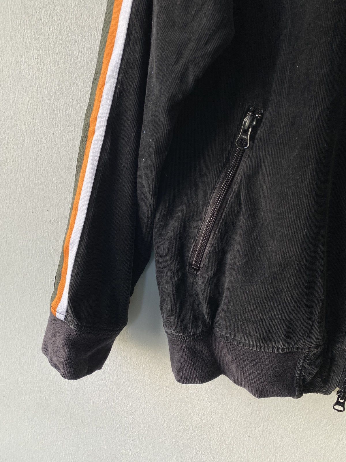 Japanese Brand 1990s - PPFM Japan ‘Genius’ Stripe Sleeve Corduroy Jacket Size US M / EU 48-50 / 2 - 5 Thumbnail