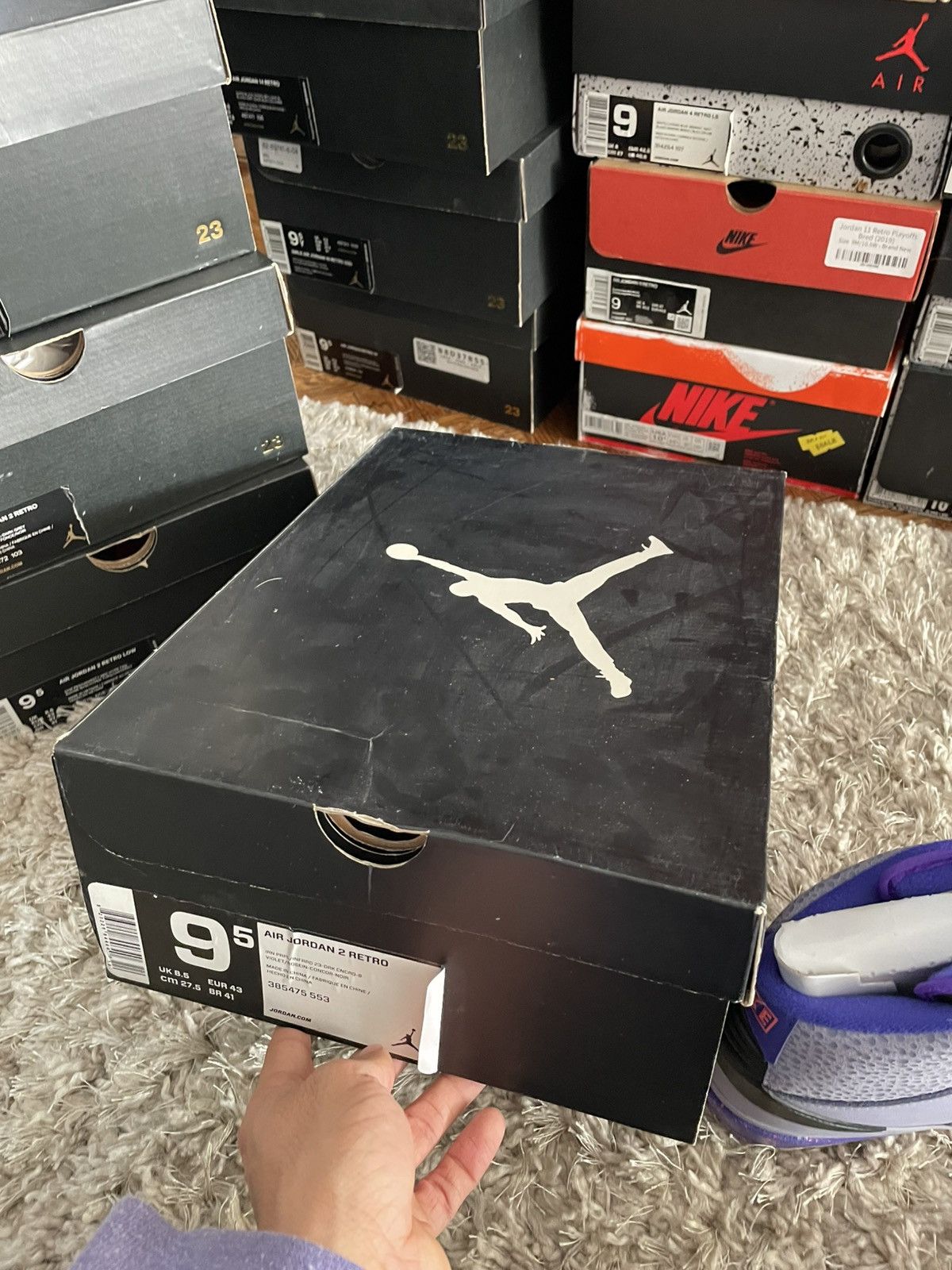 Jordan Brand Jordan 2 Iron Purple Size US 9.5 / EU 42-43 - 10 Thumbnail