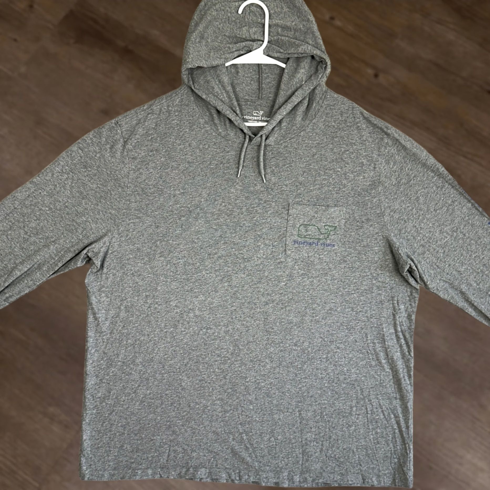Vineyard Vines Vineyard Vines Hoodie Sweatshirt Mens 2XL Gray Graphic Print Drawstring Pocket Pullover Long Sleeve Size US XXL / EU 58 / 5 - 1 Thumbnail