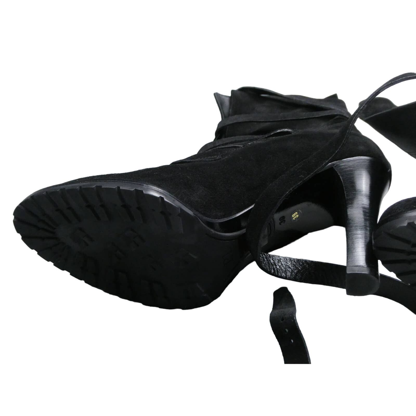 Ralph Lauren Purple Label Ralph Lauren Purple Label strap boots, size: 9B, black, NEW Size US 9 / IT 39 - 4 Thumbnail
