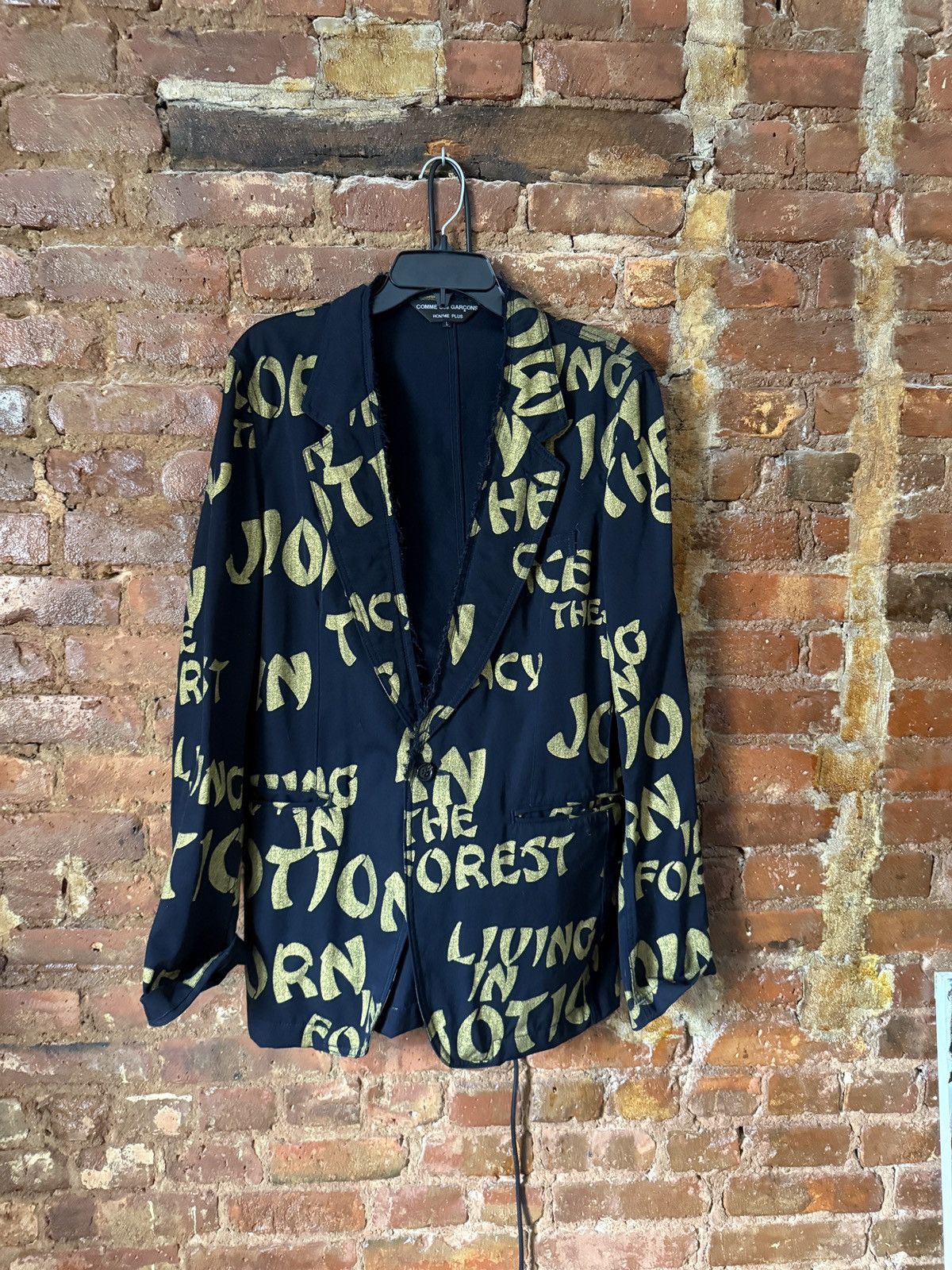 Comme des Garcons × Comme des Garcons Homme Plus 🎩 AD2009 CDG HOMME PLUS Graffiti Blazer Size US L / EU 52-54 / 3 - 1 Thumbnail
