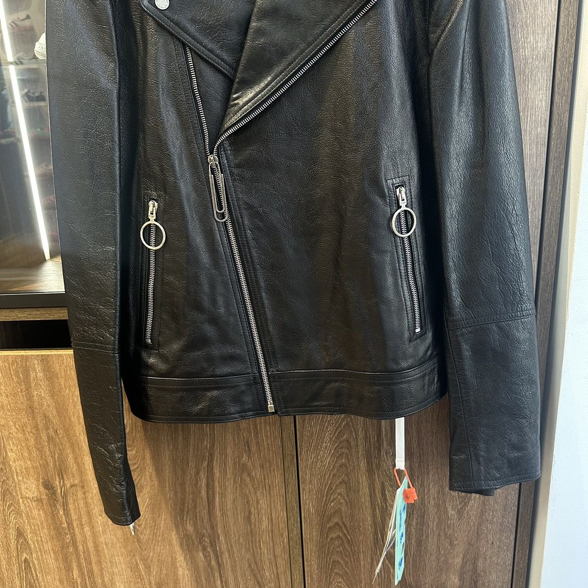 Off-White Off white leather jacket rare Size US M / EU 48-50 / 2 - 4 Thumbnail