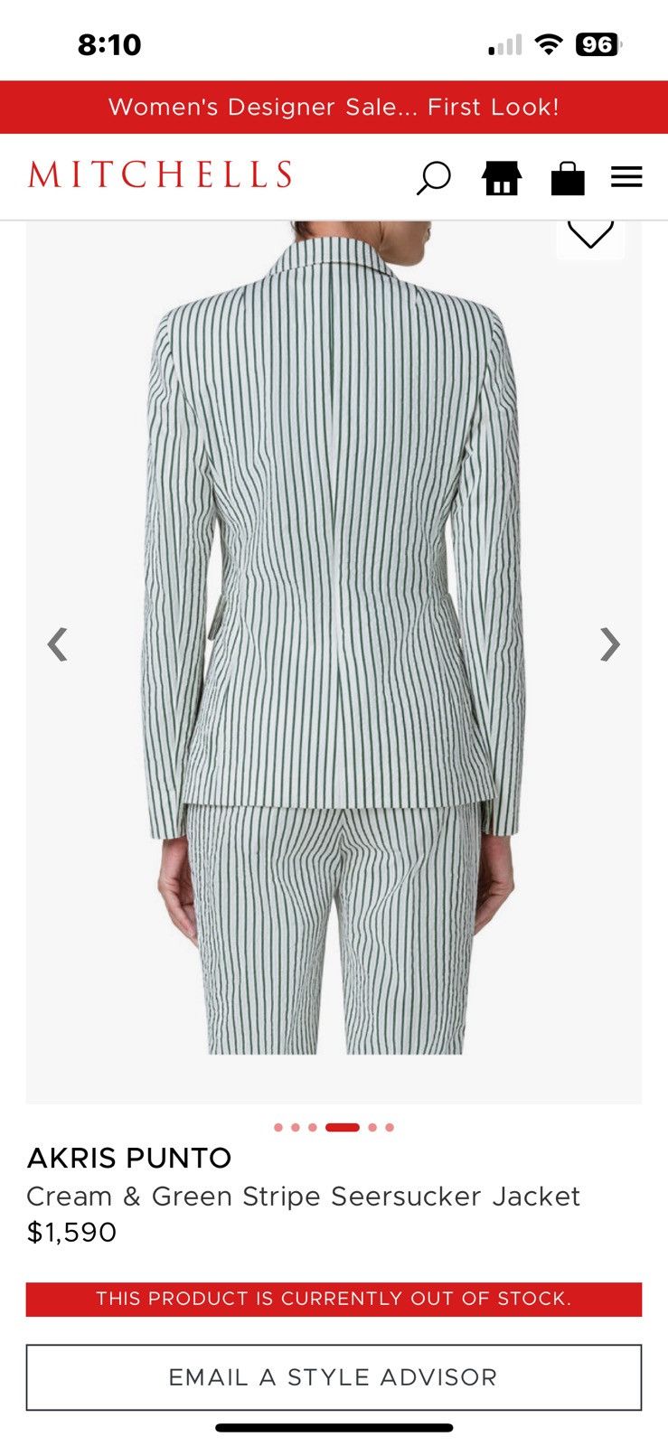 Akris Akris Punto women’s Seersucker Suit Size M / US 6-8 / IT 42-44 - 20 Thumbnail