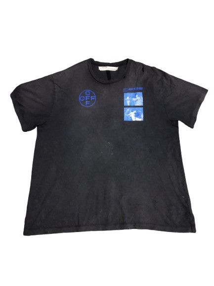 Off-White Distressed Off White Hardcore Caravaggio Tee Size US XXL / EU 58 / 5 - 1 Thumbnail