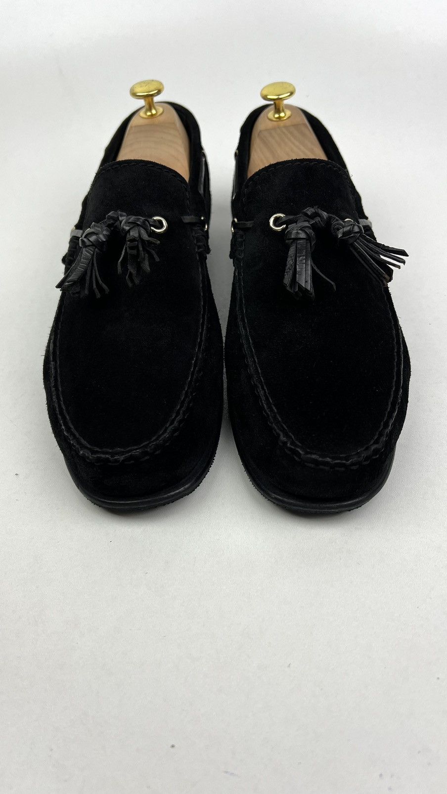 Tom Ford TOM FORD Loafers Black Suede Shoes Tassel Size US 12 / EU 45 - 5 Thumbnail