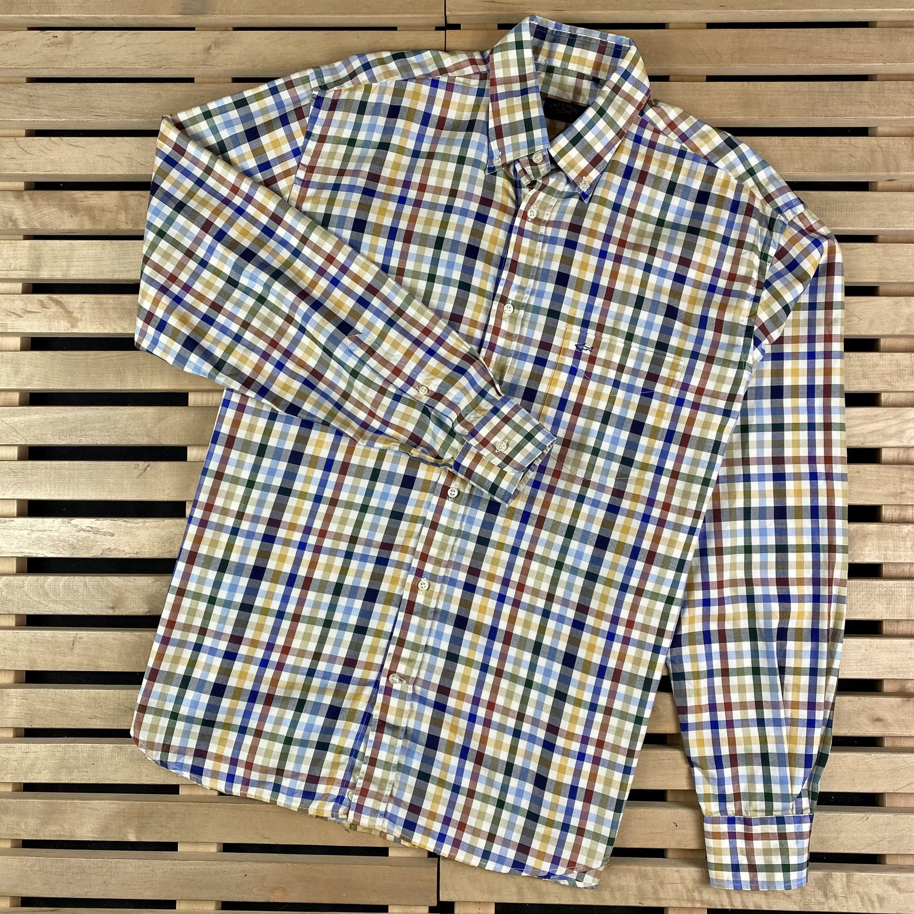 Paul & Shark × Vintage Mens Shirt Long Sleeve Paul Shark Size 43 Size US L / EU 52-54 / 3 - 1 Thumbnail