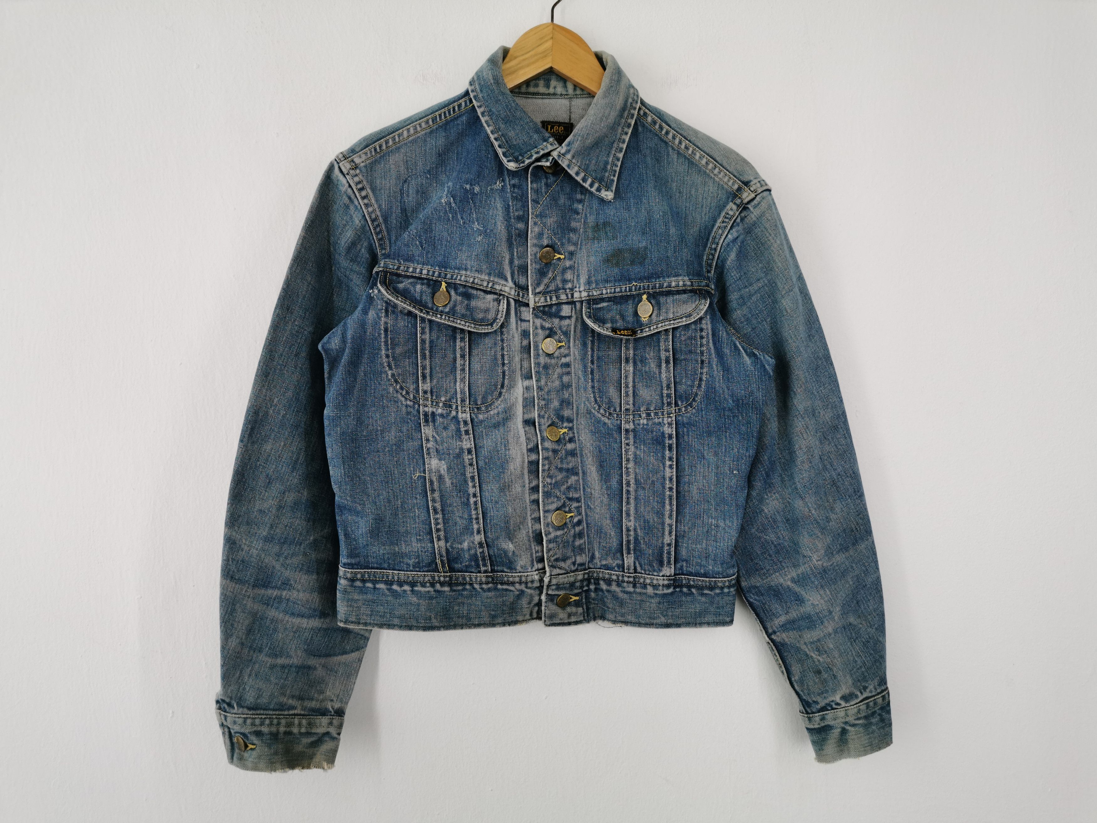 Lee Vintage 80s Lee Denim Jeans Jacket Made In USA Size US M / EU 48-50 / 2 - 1 Thumbnail