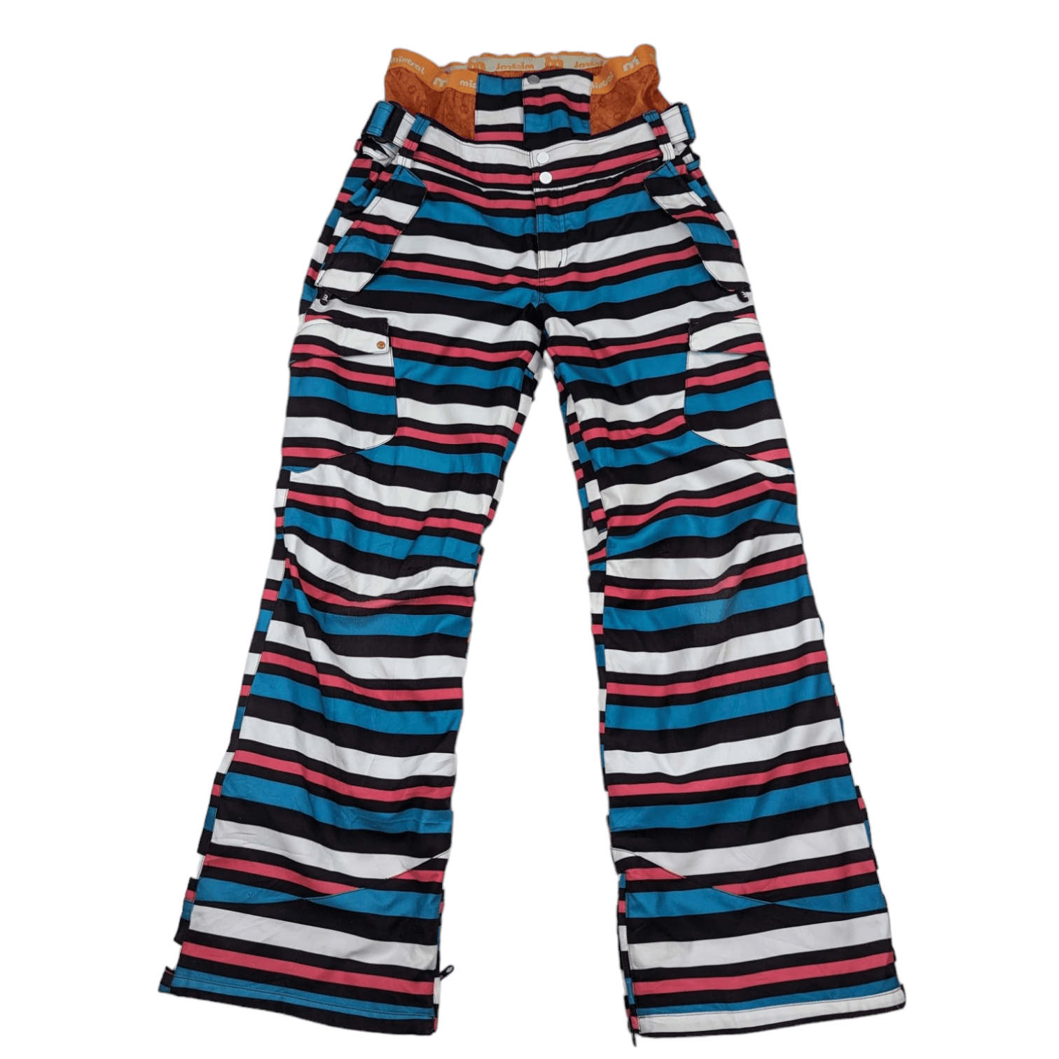 Japanese Brand Japan MISTRAL Striped Snow Ski Pant Size 30" / US 8 / IT 44 - 2 Thumbnail