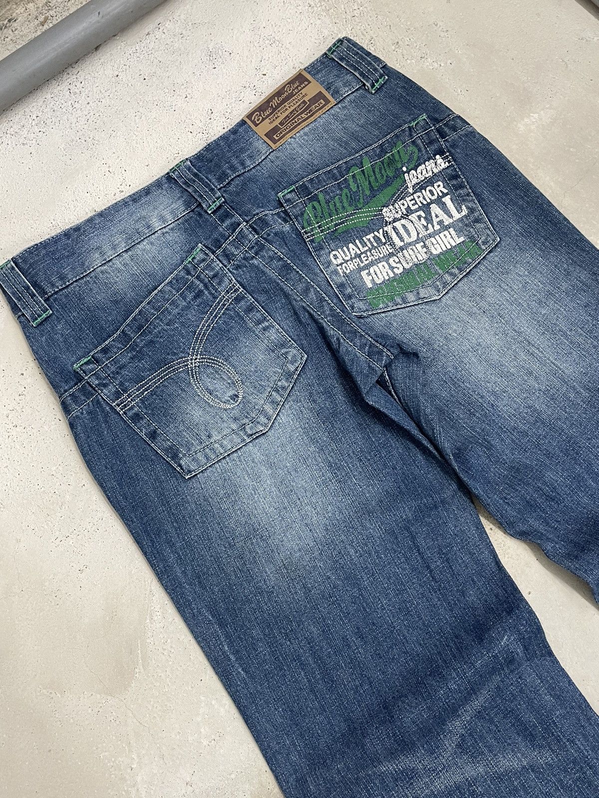 Blue Blue Japan Blue Moon Blue Wide Surf Y2K Style Back Pocket Printed Size US 30 / EU 46 - 12 Thumbnail