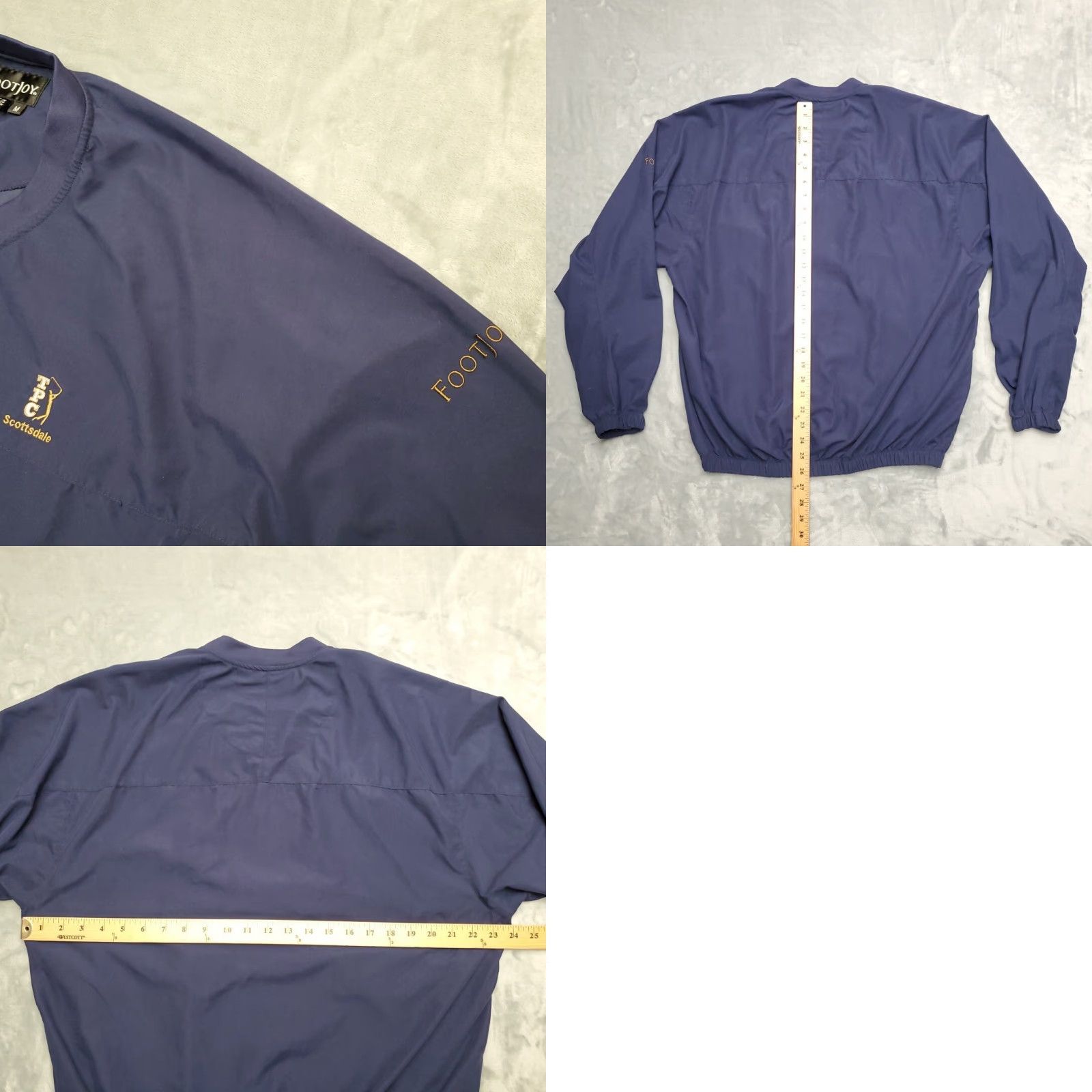Footjoy FootJoy Windbreaker Jacket Mens M Blue V-Neck Pullover Golf TPC Scottsdale PGA Size US M / EU 48-50 / 2 - 8 Thumbnail