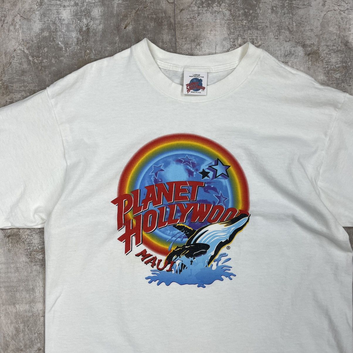 Planet Hollywood × Vintage VINTAGE 90s PLANET HOLLYWOOD MAUI SINGLE STITCH TEE Size US L / EU 52-54 / 3 - 2 Thumbnail
