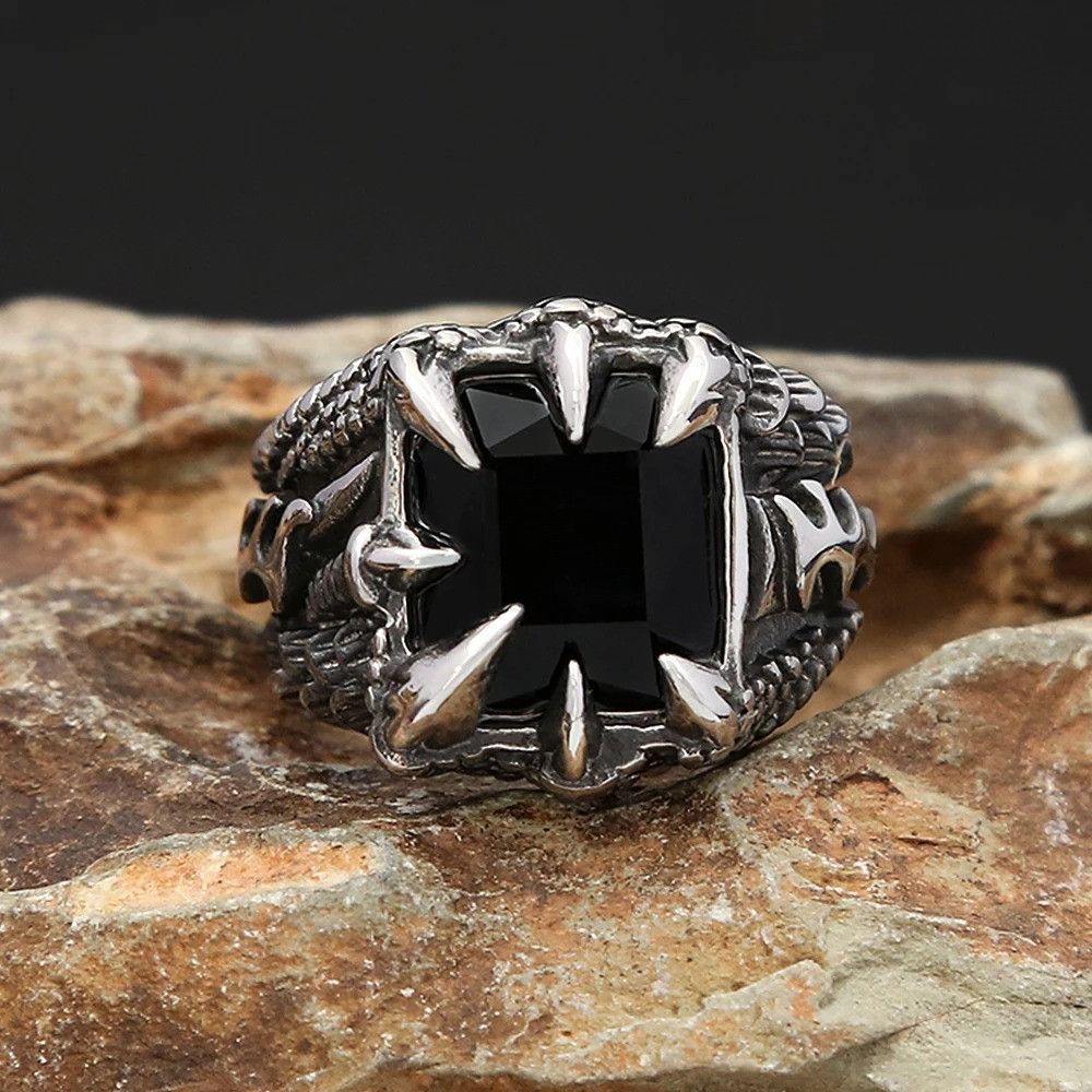 Other Dragon Claw Stone Ring Size ONE SIZE - 5 Thumbnail