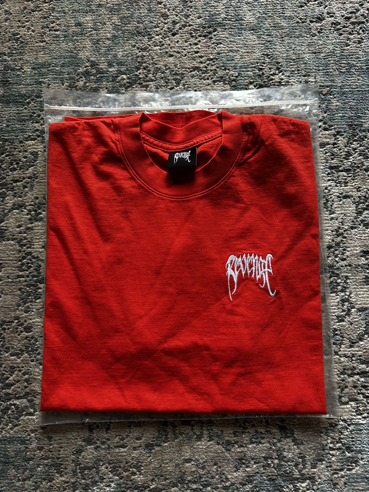 Revenge Revenge Orange Basic Tee Embroidered - XL Size US XL / EU 56 / 4 - 1 Thumbnail