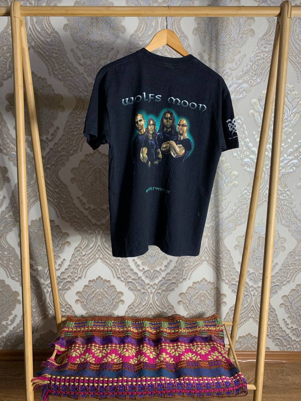 Band Tees × Vintage VERY RARE WOLFS MOON ROCK T-SHIRT ANHOLY DARKNESS METAL PUNK Size US M / EU 48-50 / 2 - 7 Thumbnail