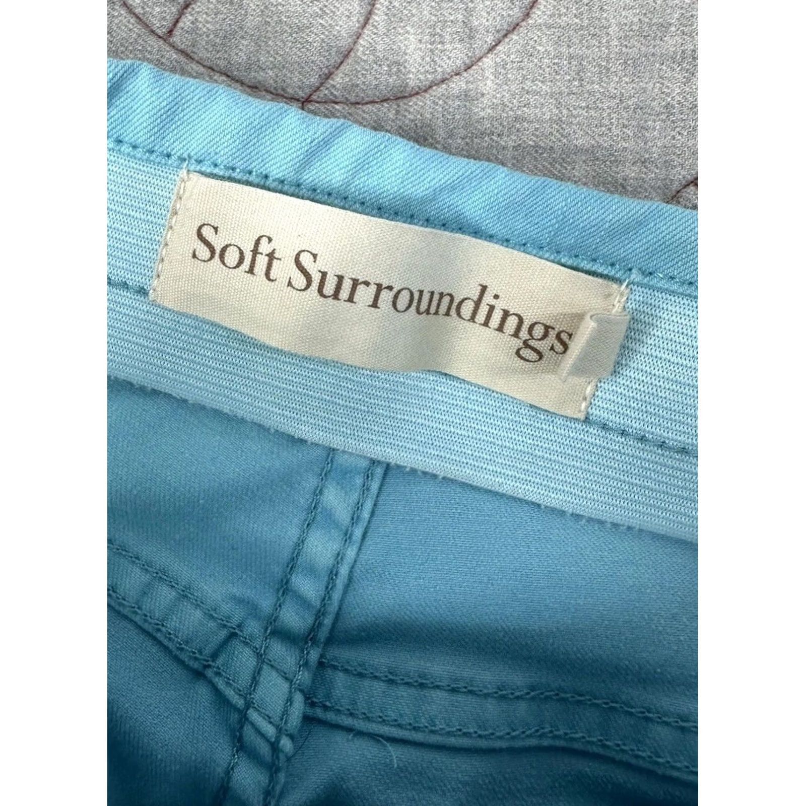 Soft Surroundings Soft Surroundings Cropped Denim Pants Blue / Women’s XS Pants Crop Pull On Denim XS Adult Women Mens? Size 26" / US 2 / IT 38 - 3 Thumbnail