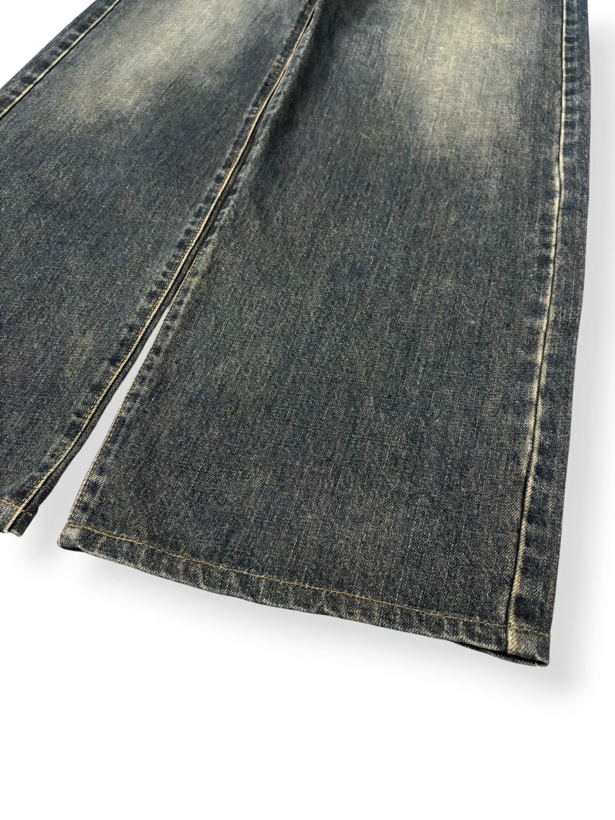 Edwin Vintage Y2K Edwin 405 Indigo Mud Wash Baggy Distressed Jeans Size US 36 / EU 52 - 8 Thumbnail