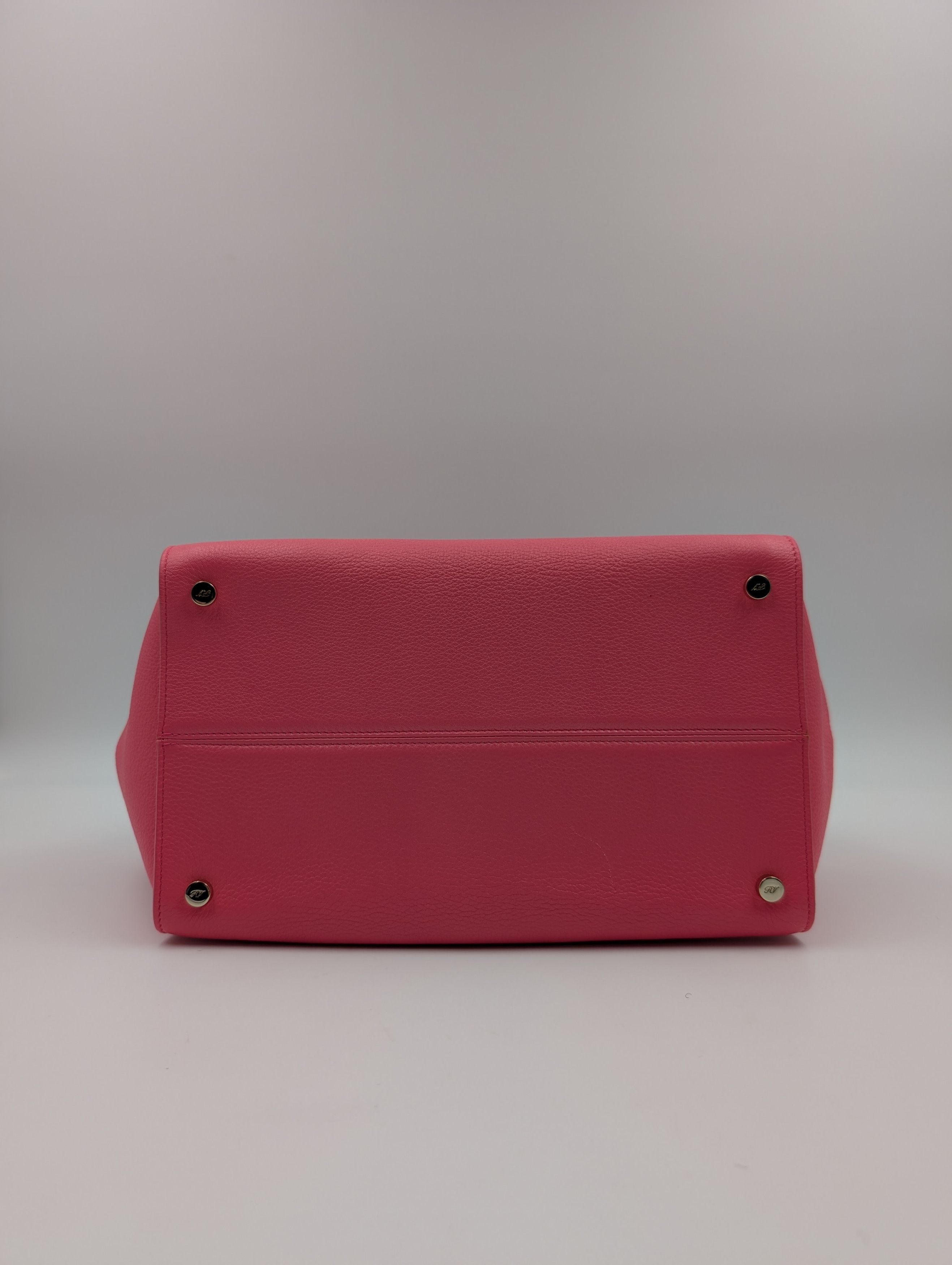 Roger Vivier Pink Grained Leather Cabas Pilgrim De Jour Satchel Size ONE SIZE - 13 Thumbnail
