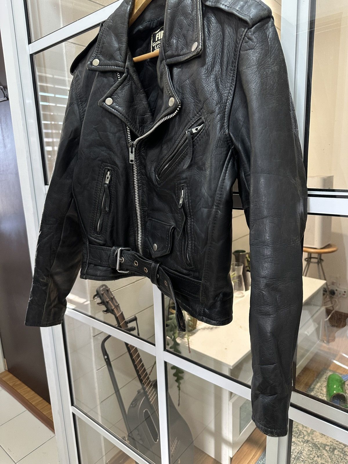 First MFG Co. 1980 First Genuine Leather Double Rider Biker Jacket Size US M / EU 48-50 / 2 - 5 Thumbnail