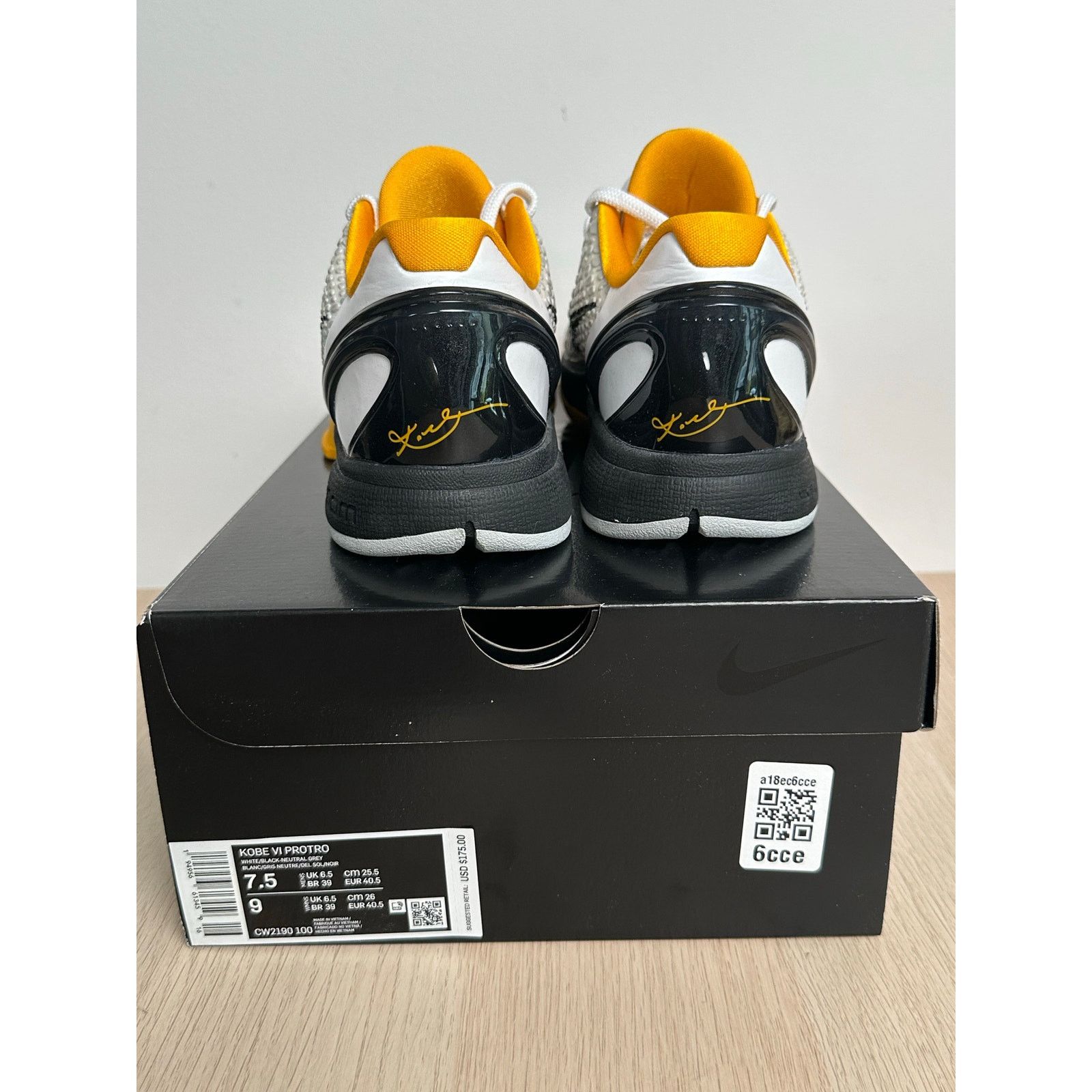 Nike Kobe 6 Protro Playoff Pack Del Sol Sneaker- Size 7.5M - NEW Size US 7.5 / EU 40-41 - 5 Thumbnail