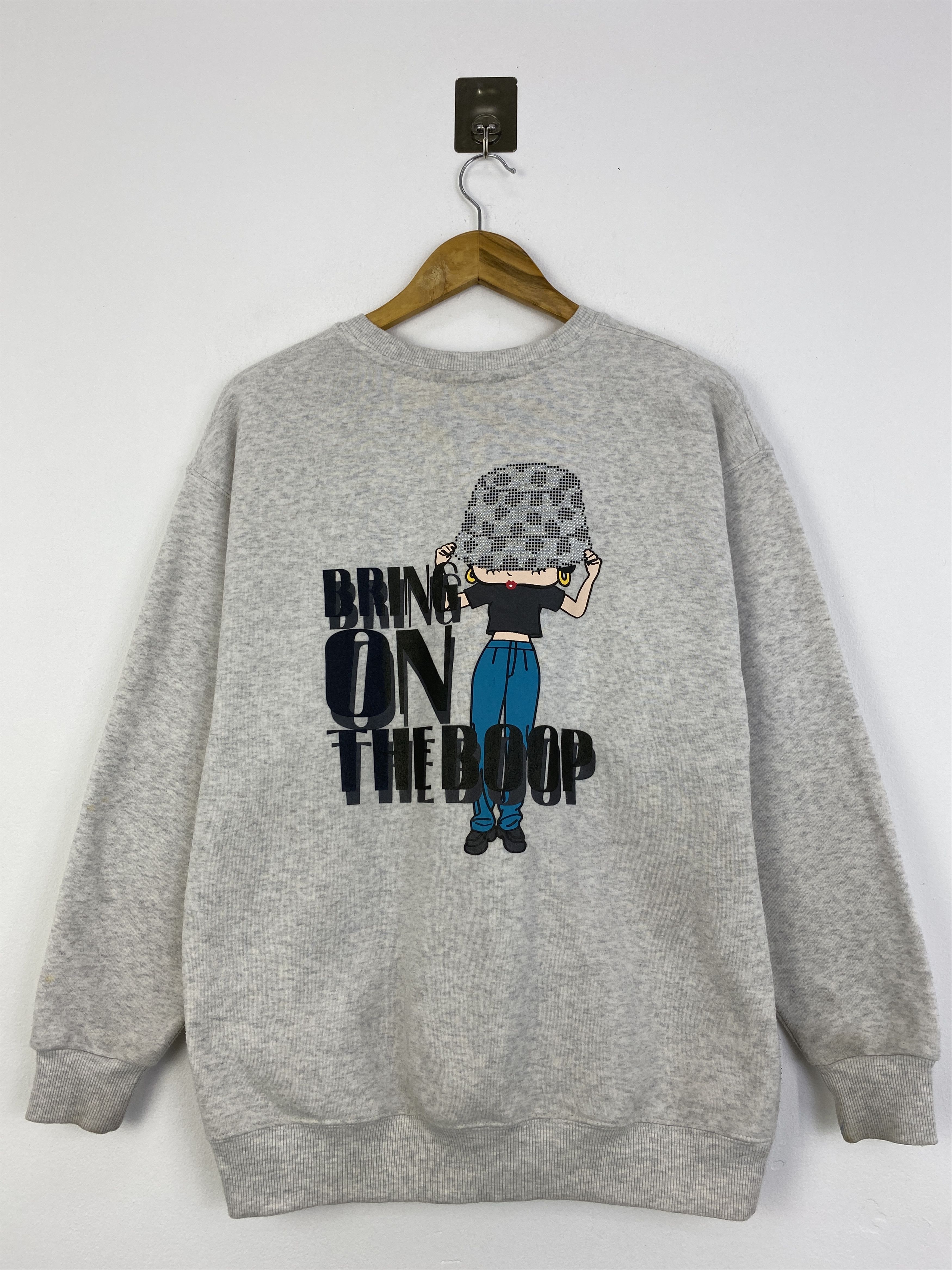 Vintage Vintage Betty Boop Backhit Pullover Sweatshirt SH0056 Size US M / EU 48-50 / 2 - 1 Thumbnail