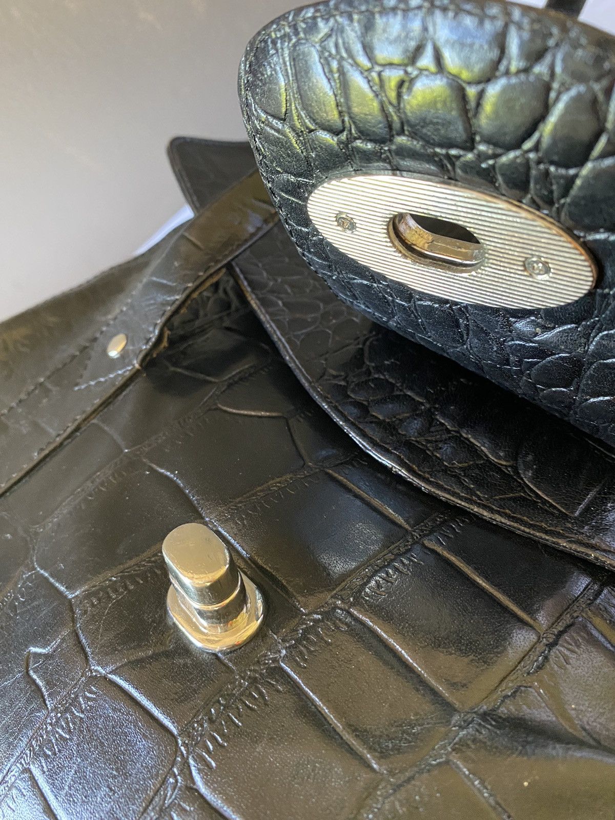 Designer × Vintage The monte Black handbag Size ONE SIZE - 7 Thumbnail