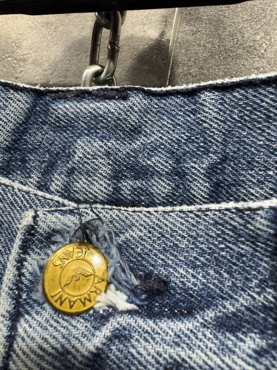 Giorgio Armani Vintage 90s Italy Giorgio Armani Distressed Baggy Jeans Size US 36 / EU 52 - 5 Thumbnail