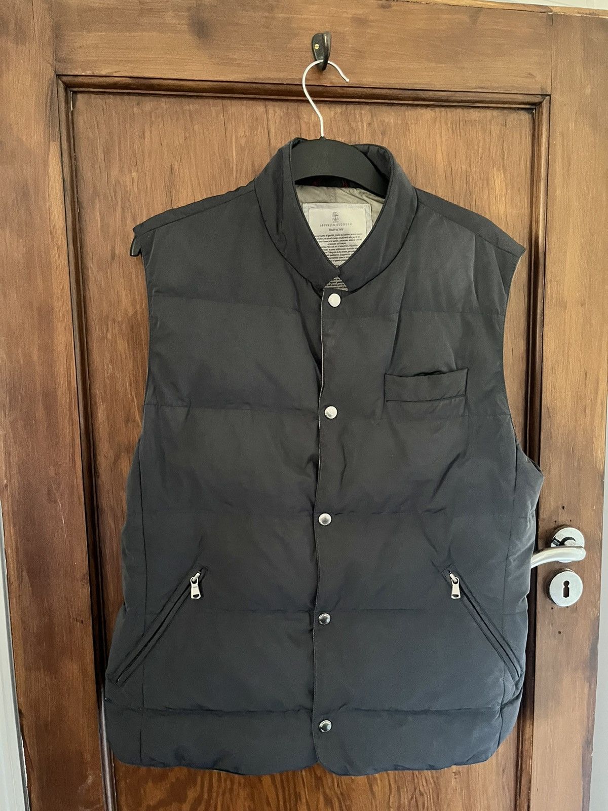 Brunello Cucinelli Brunello Cucinelli grey padded gilet size large Size US L / EU 52-54 / 3 - 1 Thumbnail