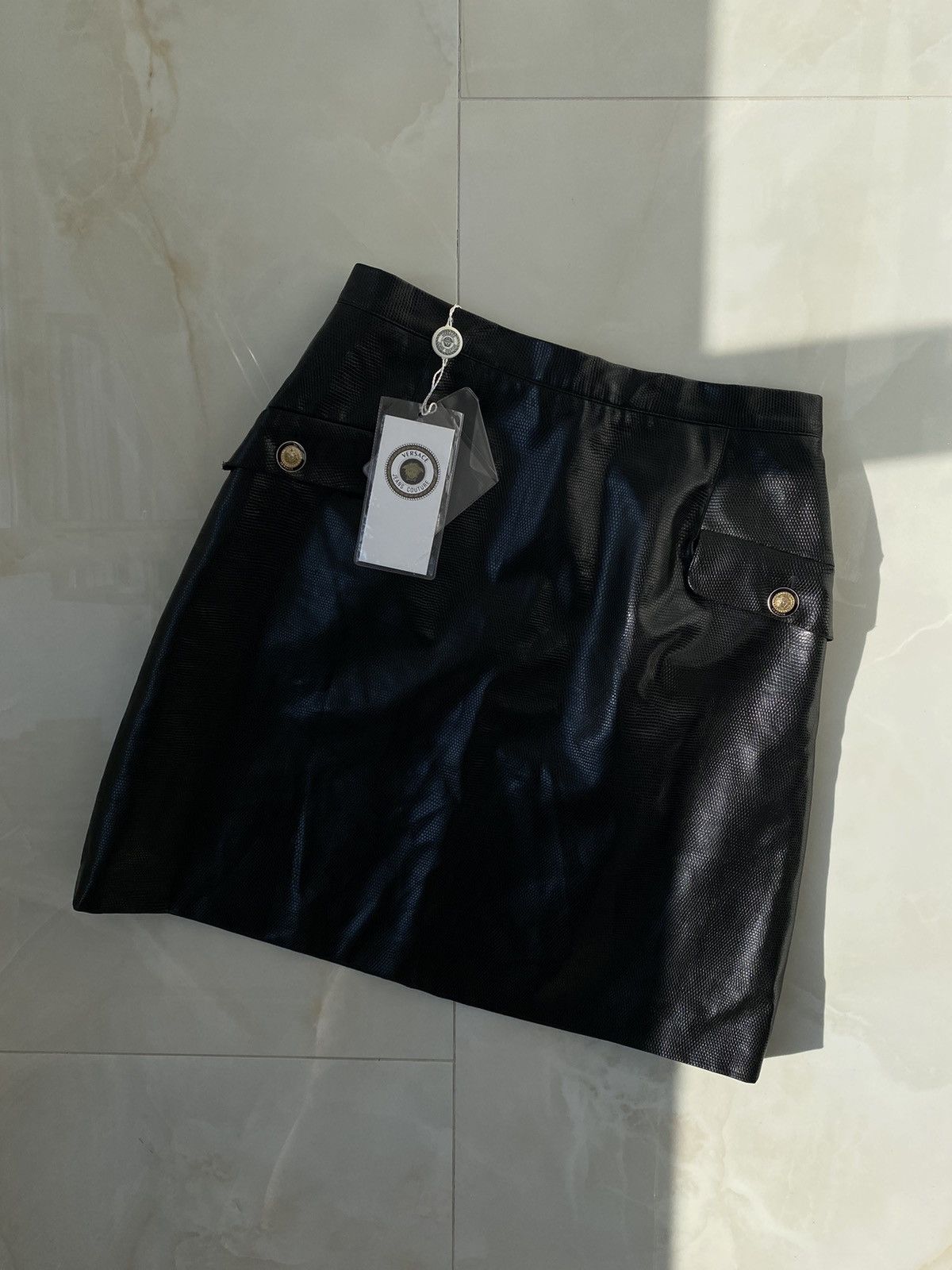 Versace × Versace Jeans Couture × Vintage Versace Jeans Couture vintage new skirt mini 44 Size 30" / US 8 / IT 44 - 2 Thumbnail
