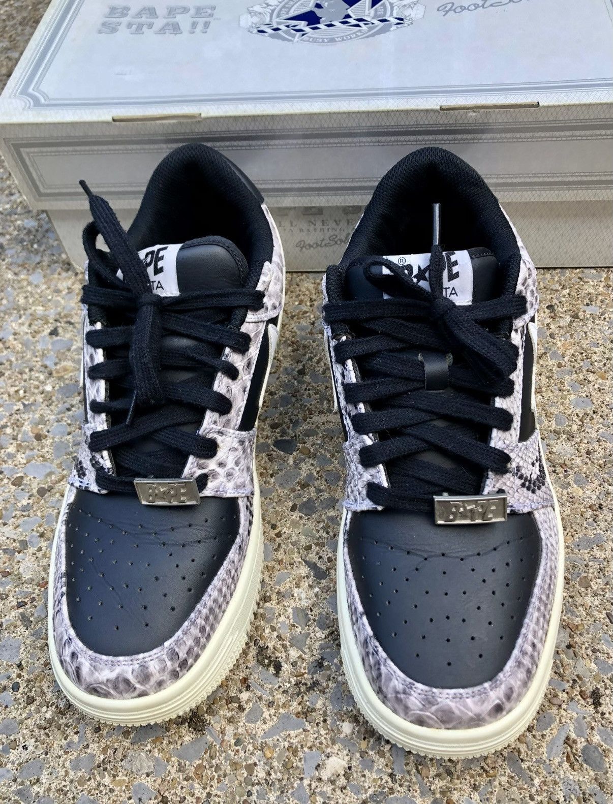 Bape Bapesta Snakeskin Size US 9.5 / EU 42-43 - 3 Thumbnail
