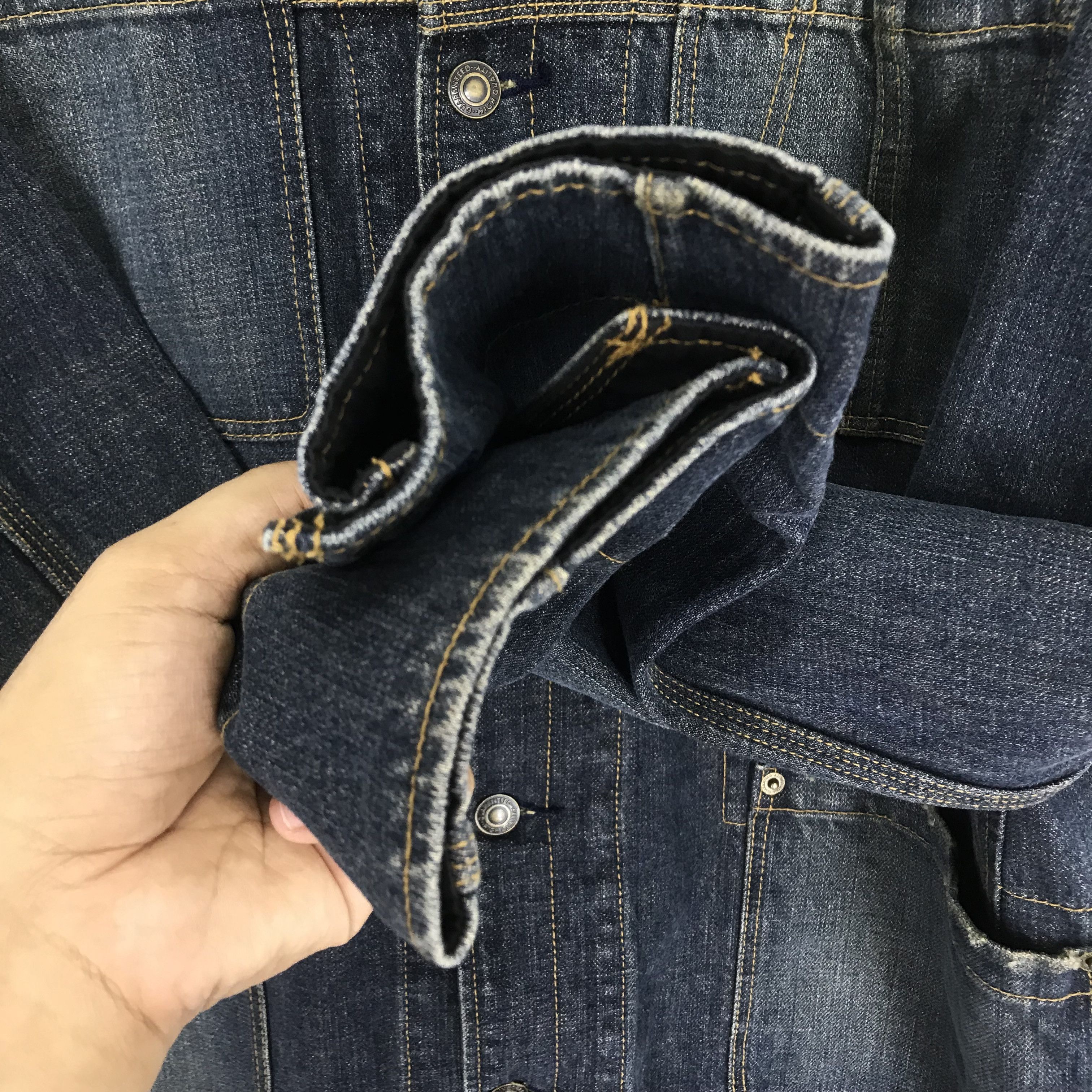 Japanese Brand Vintage Villand Denim Chore Workers Jacket Stone Wash Blue Size US M / EU 48-50 / 2 - 7 Thumbnail