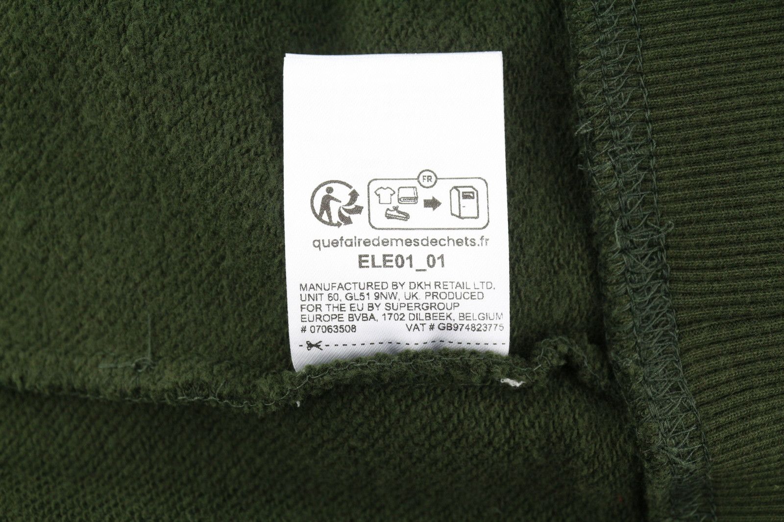Superdry EMBROIDERED VL M Green Logo Kangaroo Hoodie 87130 Size US M / EU 48-50 / 2 - 10 Thumbnail