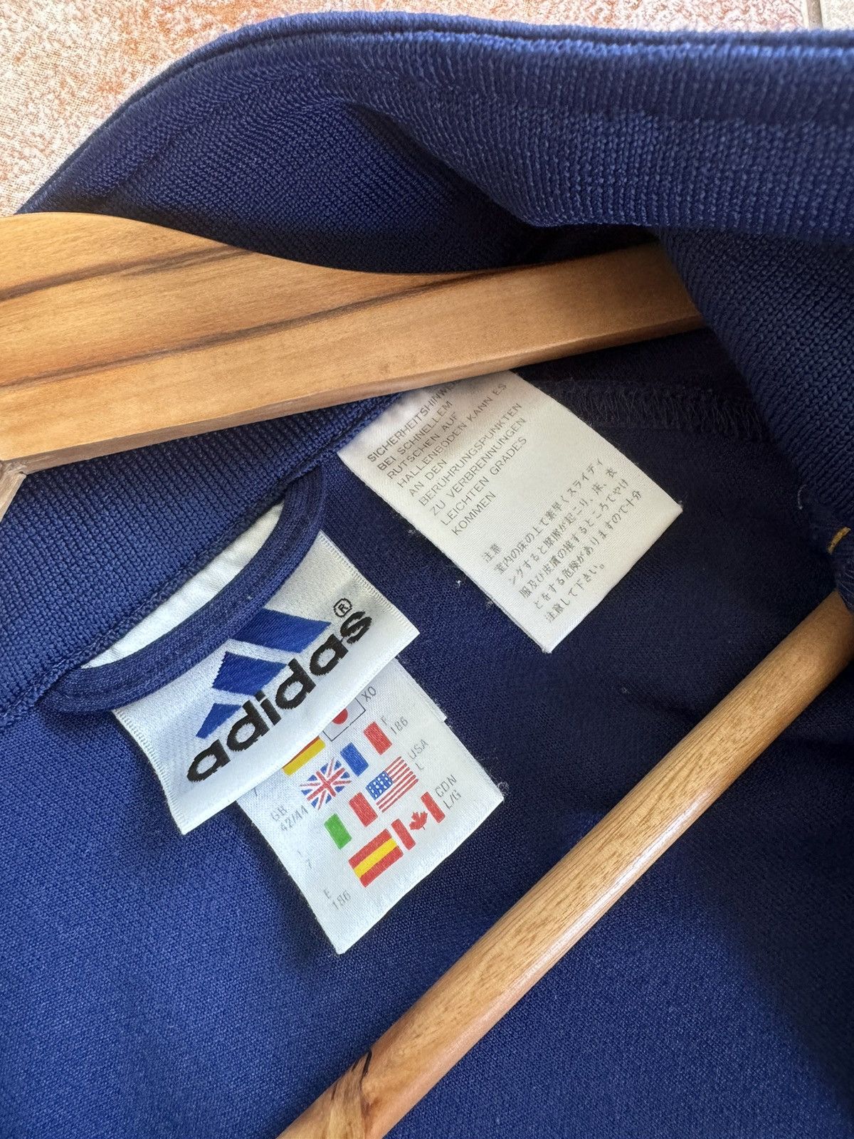 Adidas Vintage Ajax 2000 1/4 Zip Sweathirt Soccer Jersey Football Size US L / EU 52-54 / 3 - 10 Thumbnail