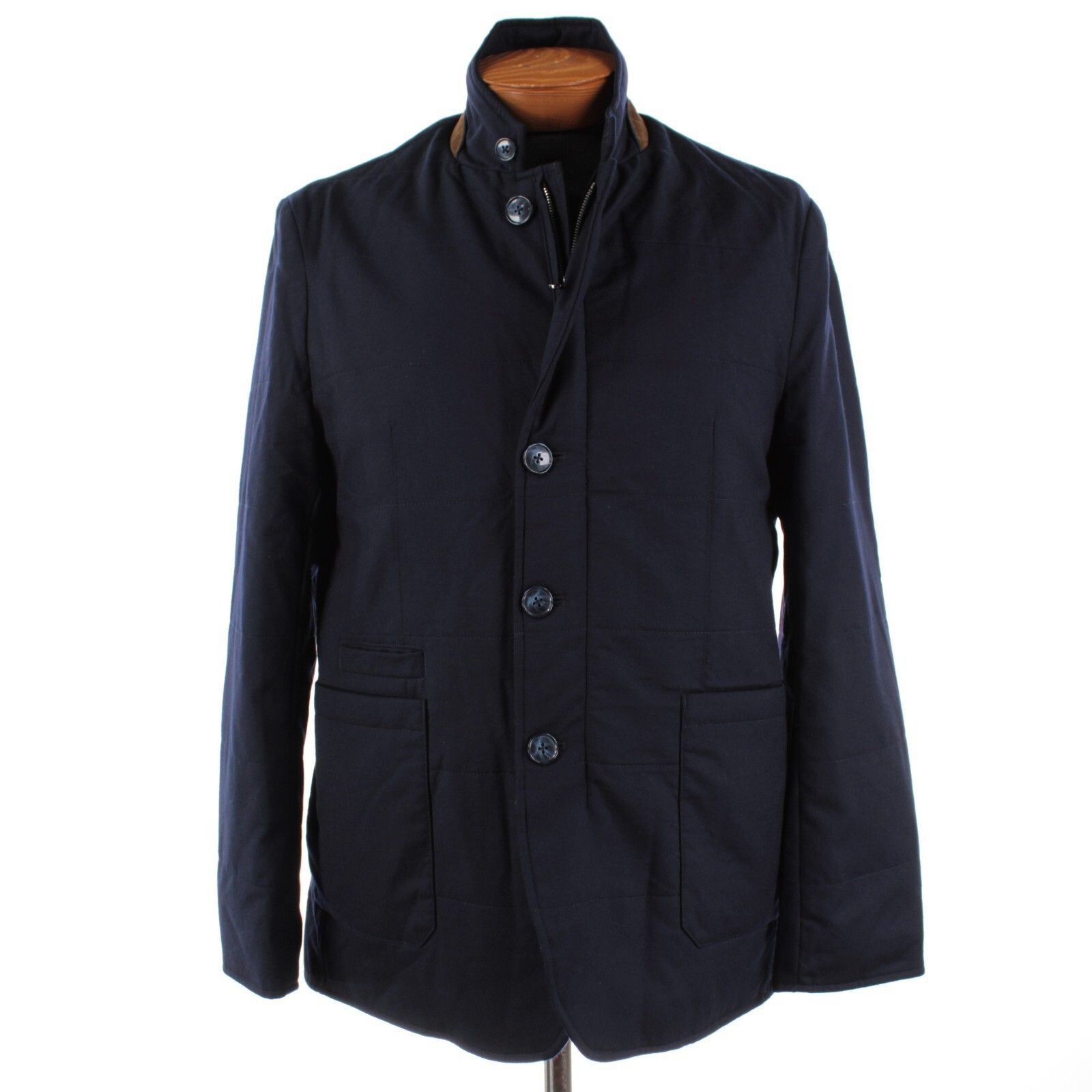Zanella Zanella Coat Size L US In Blue Wool Size US L / EU 52-54 / 3 - 1 Thumbnail