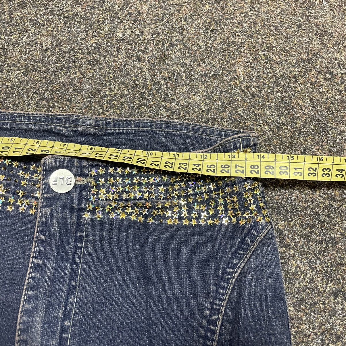 Vintage Vintage Y2K Flare Jeans Wide Leg 90s Grunge Archive Logo Size 28" / US 6 / IT 42 - 6 Thumbnail