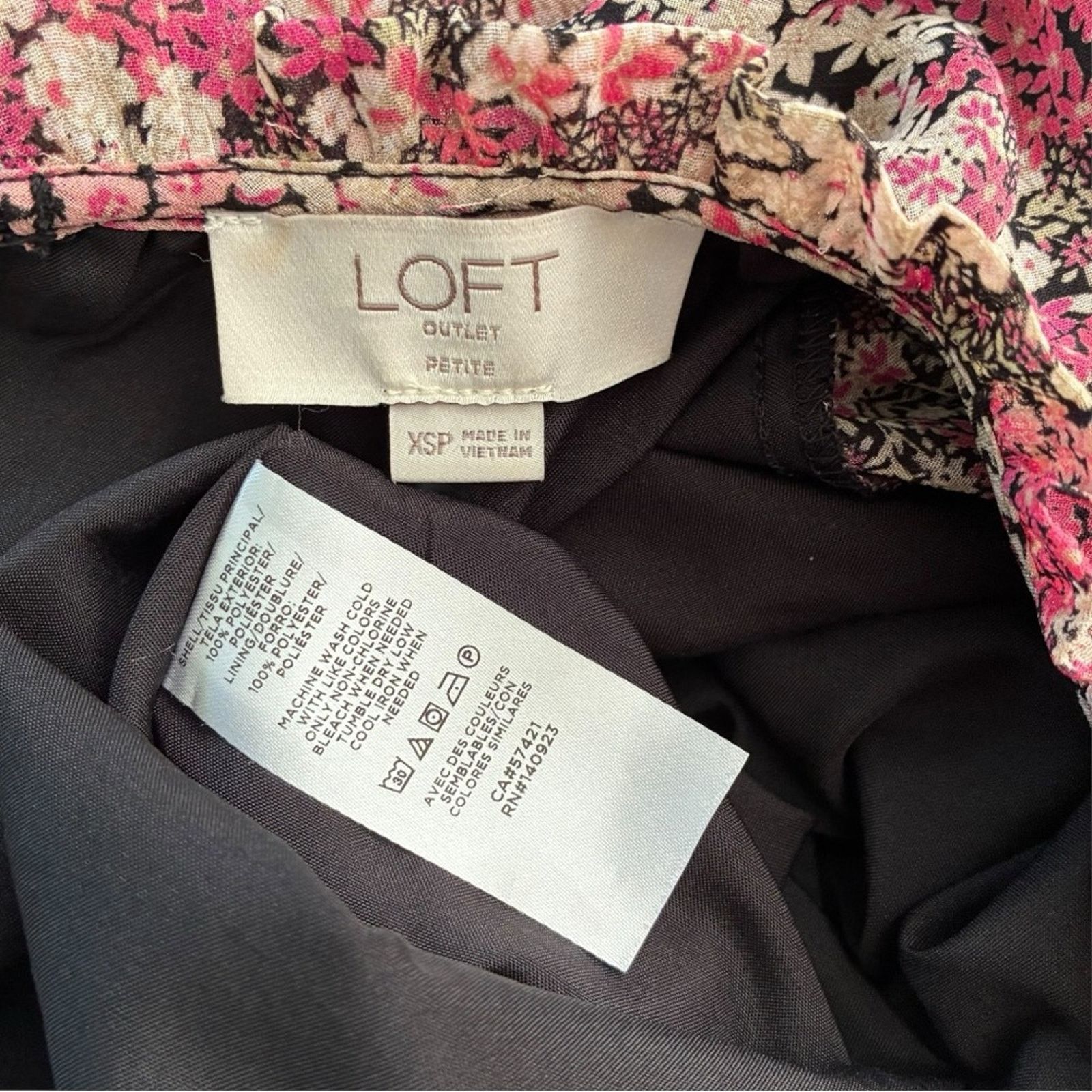 Loft LOFT Petite floral tiered long sleeve shirtdress Size XS / US 0-2 / IT 36-38 - 8 Thumbnail