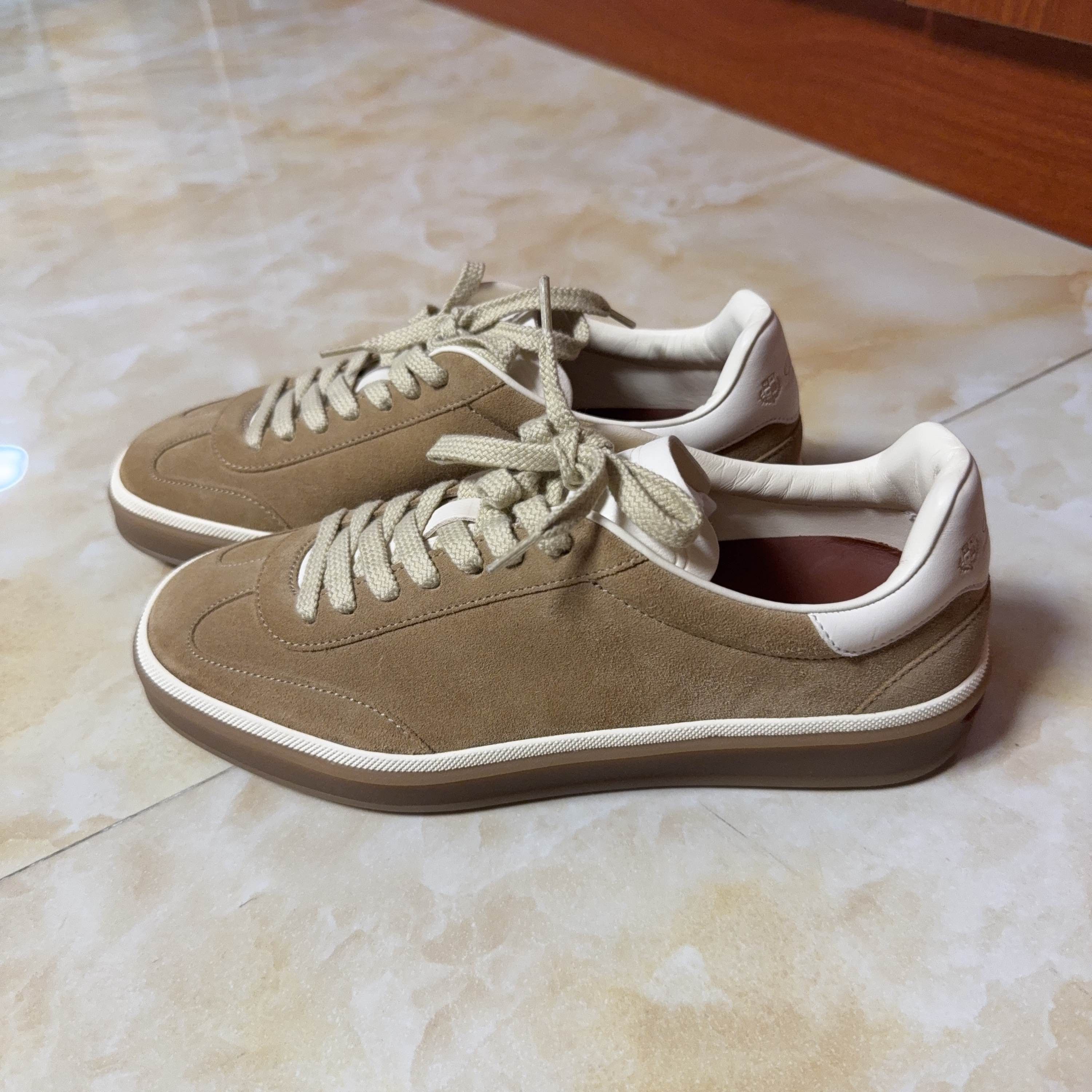 Loro Piana Loro Piana Suede Low-Top Sneakers Size 36.5 Size US 6.5 / IT 36.5 - 1 Thumbnail