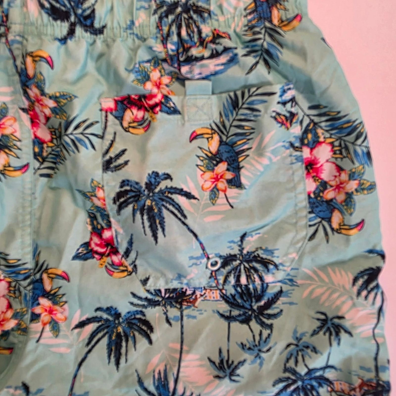 George George Tropical Swim Trunks Mens Medium 32-34 Beach Shorts Size US 32 / EU 48 - 6 Thumbnail
