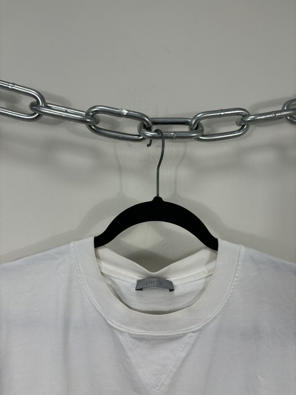 Dior Dior X Kenny Scharf Big Embroidered Logo Rare White Tee Size US L / EU 52-54 / 3 - 13 Thumbnail