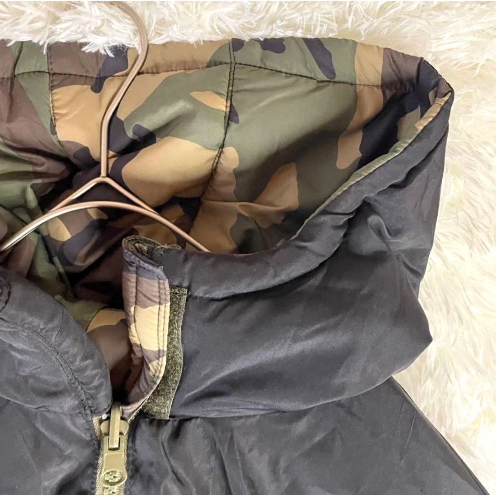Vintage jouetie Down Jacket M Nylon KHK Camouflage khaki Mens Adults Camouflage Jacket Size M / US 6-8 / IT 42-44 - 7 Thumbnail