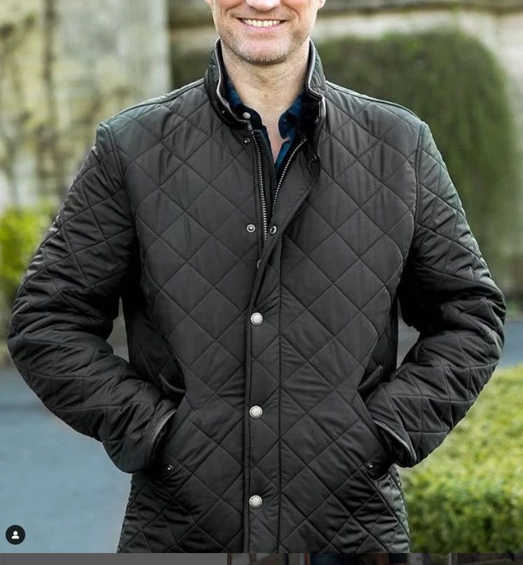 Barbour Barbour Powell Riding Outdoor Barn Jacket Coat Size US L / EU 52-54 / 3 - 1 Thumbnail