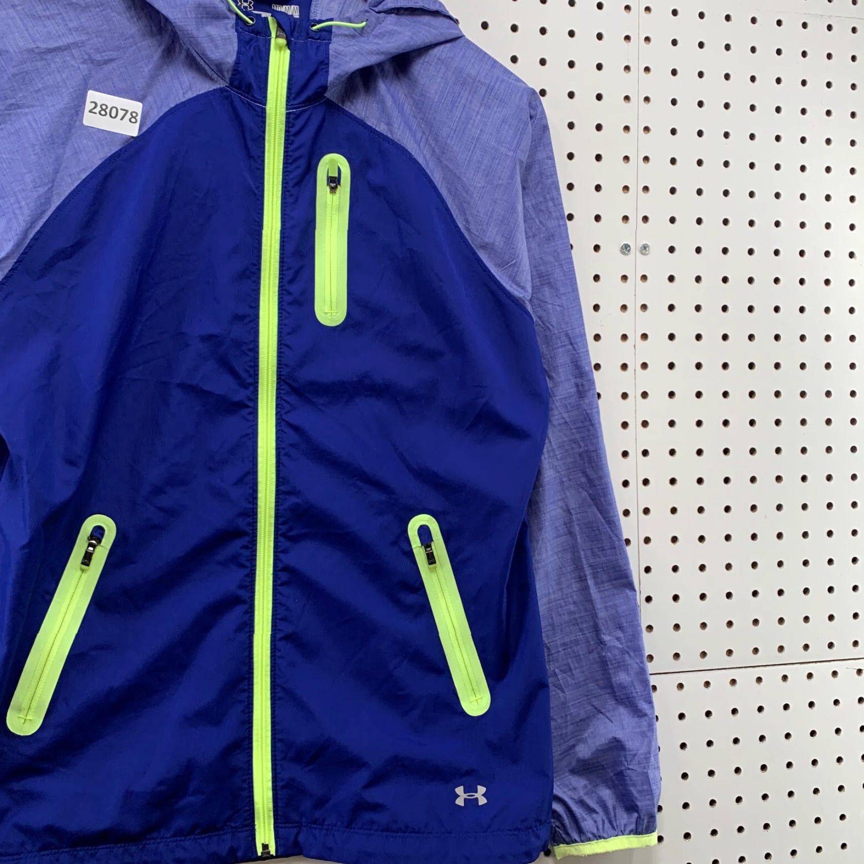 Under Armour Under Armour All Season Gear Hooded Blue Fitted Jacket Womens Medium 20x27 Run Size M / US 6-8 / IT 42-44 - 4 Thumbnail