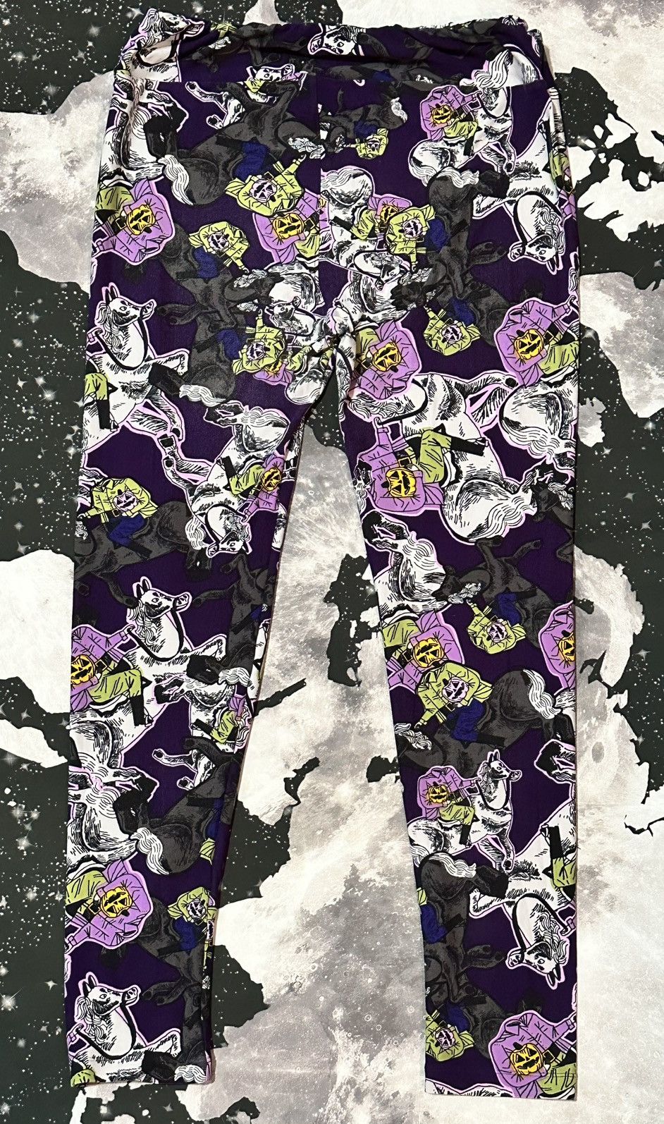 Other LulaRoe Womens Purple Stretchy Pants Size 28" / US 6 / IT 42 - 2 Thumbnail