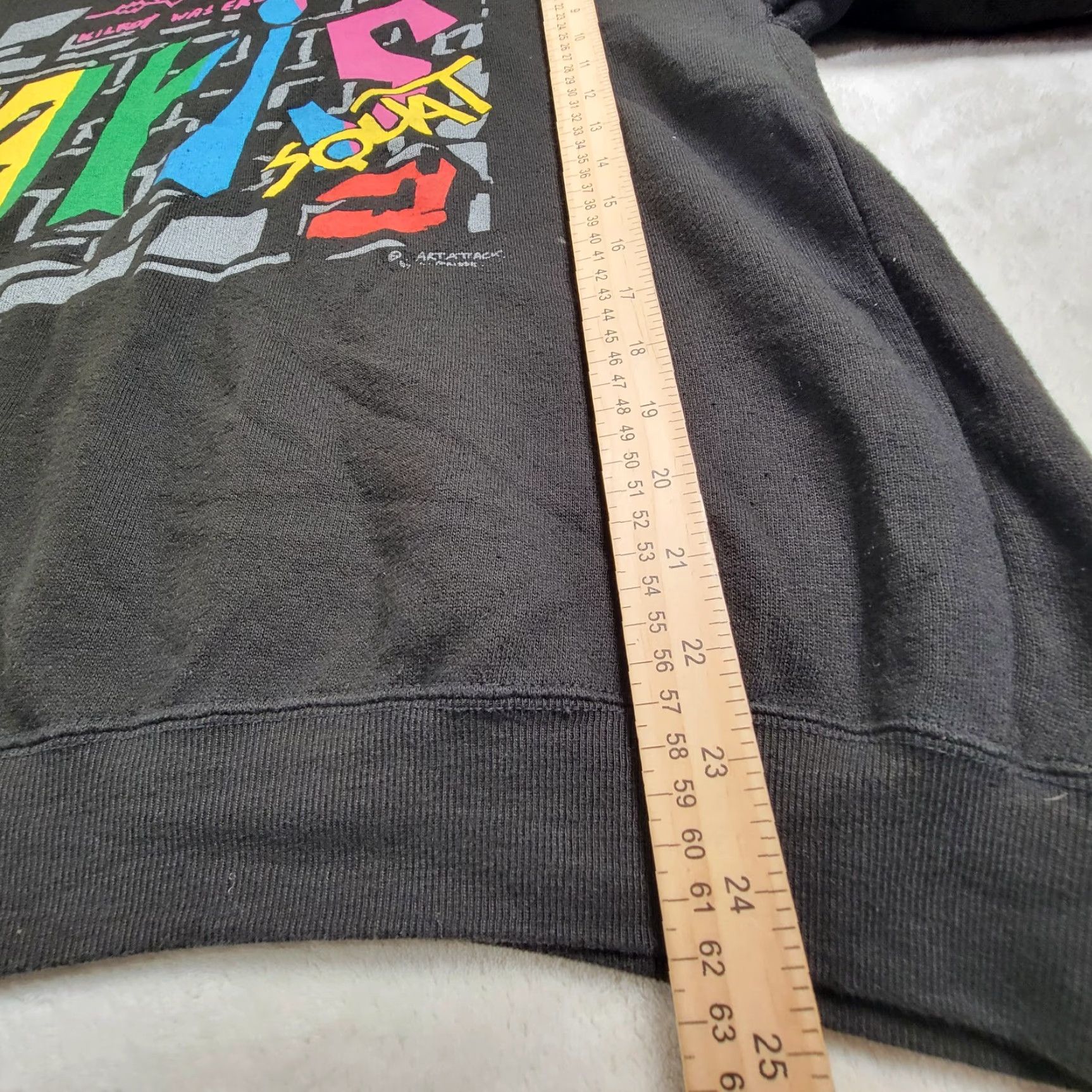 FARIS VINTAGE Tangs Black Sweatshirt Men XXL Art Attack Pullover Crew Neck Graphic Print All Seasons Heavyweight Cotton- France Men Size US XXL / EU 58 / 5 - 6 Thumbnail