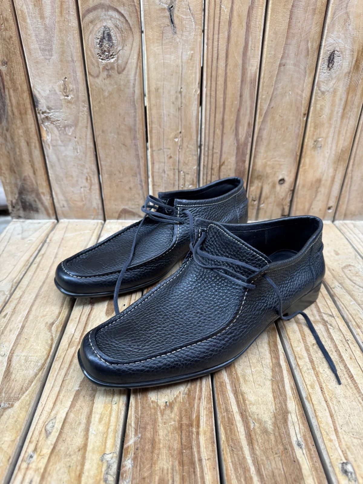 J.M. Weston J.M Weston Men’s black dress leather shoes sz UK 7.5 D Size US 8.5 / EU 41-42 - 18 Thumbnail