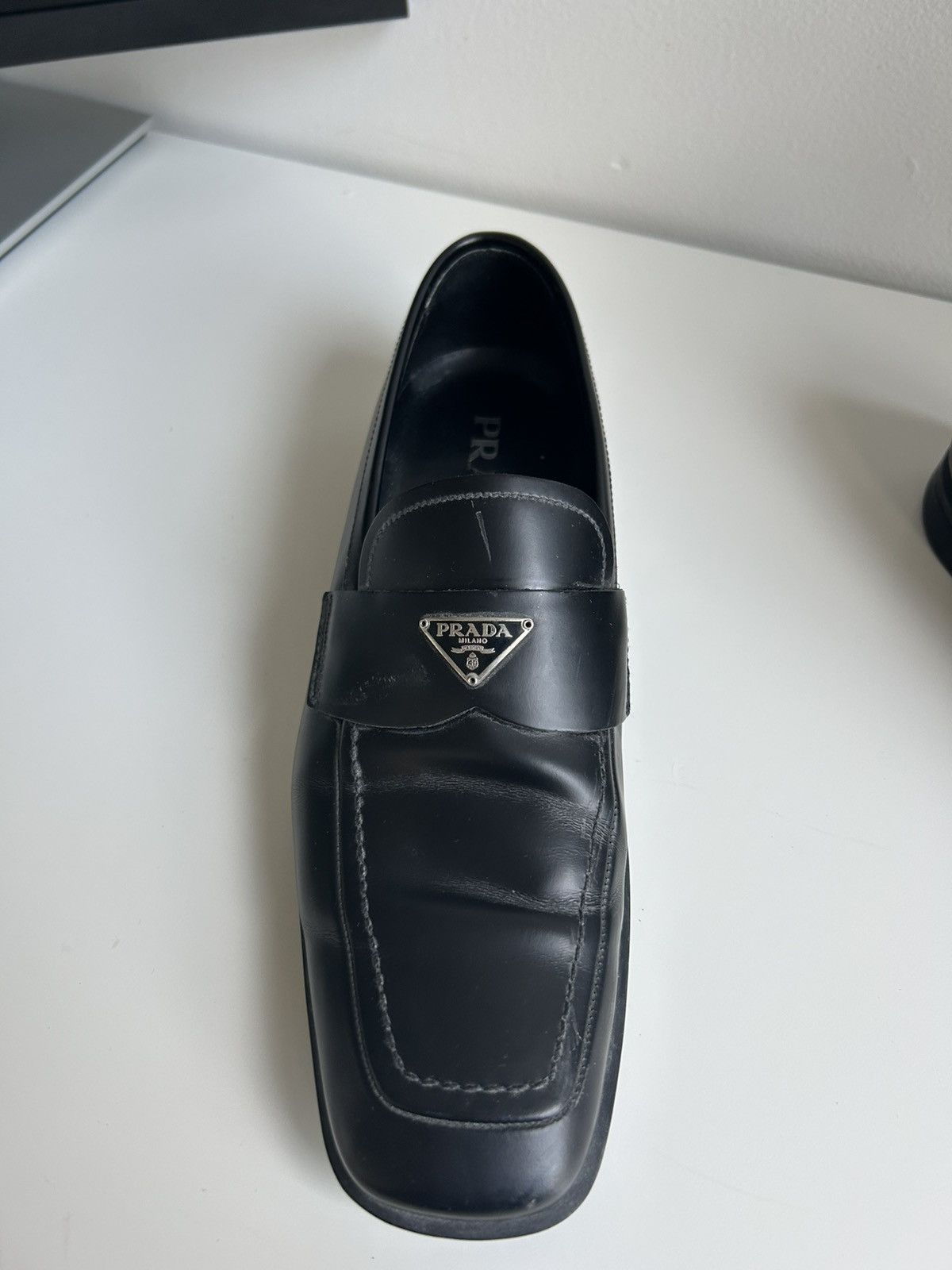 Prada Prada Leather Loafers Size US 8 / EU 41 - 5 Thumbnail