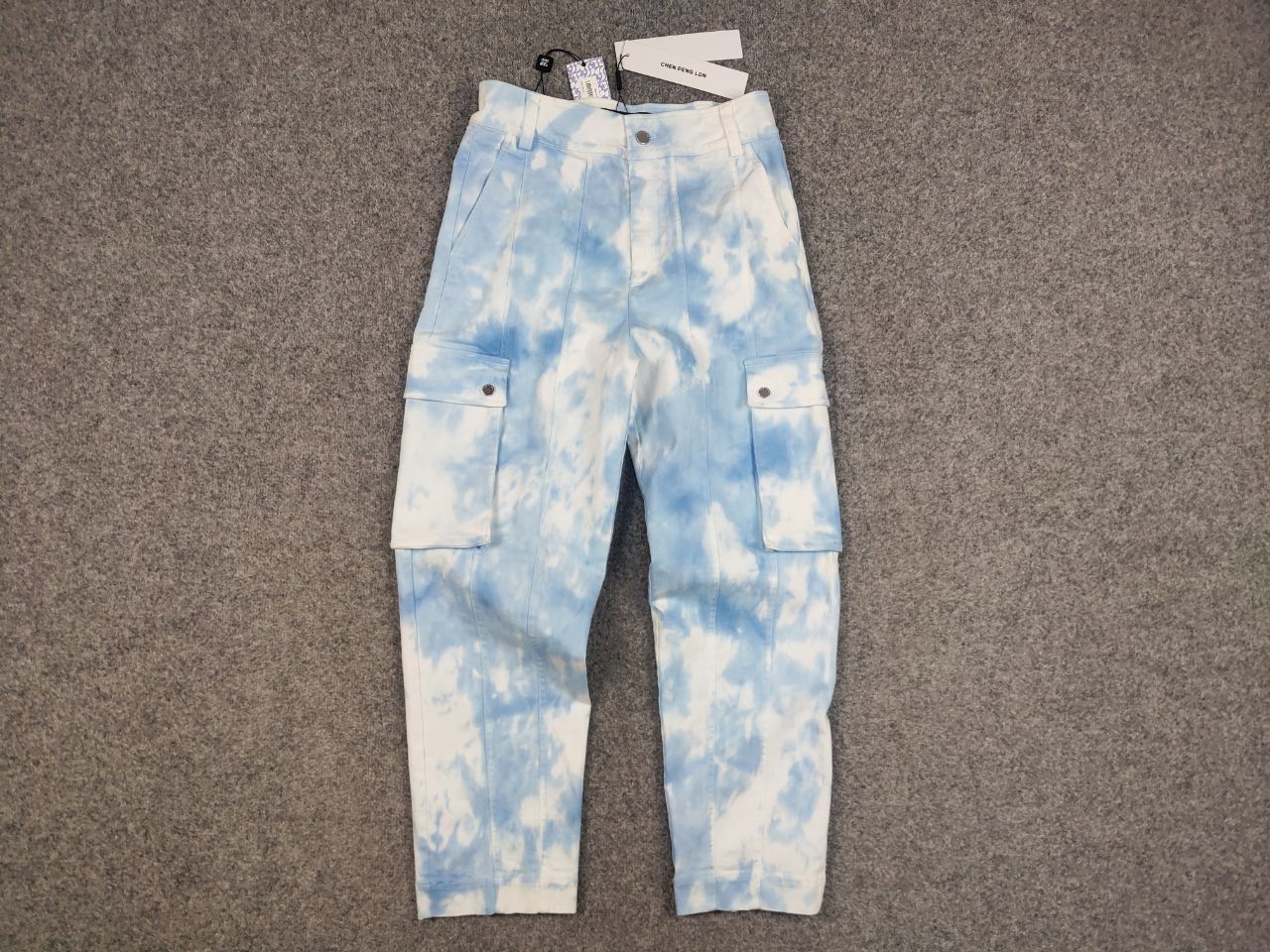 CHENPENG Chen Peng Japan Design Roman Column Trouser Blue Cargo Pants Size US 32 / EU 48 - 11 Thumbnail