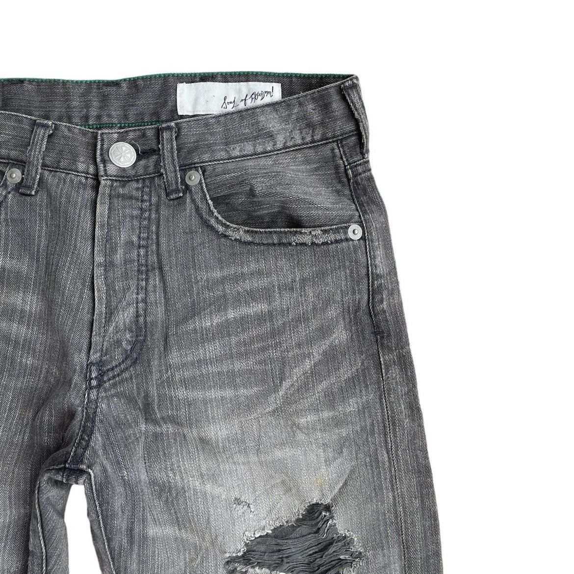 Beauty Beast 🇯🇵 SOUL OF FREEDOM DISTRESSED DENIM PANTS Size US 30 / EU 46 - 7 Thumbnail