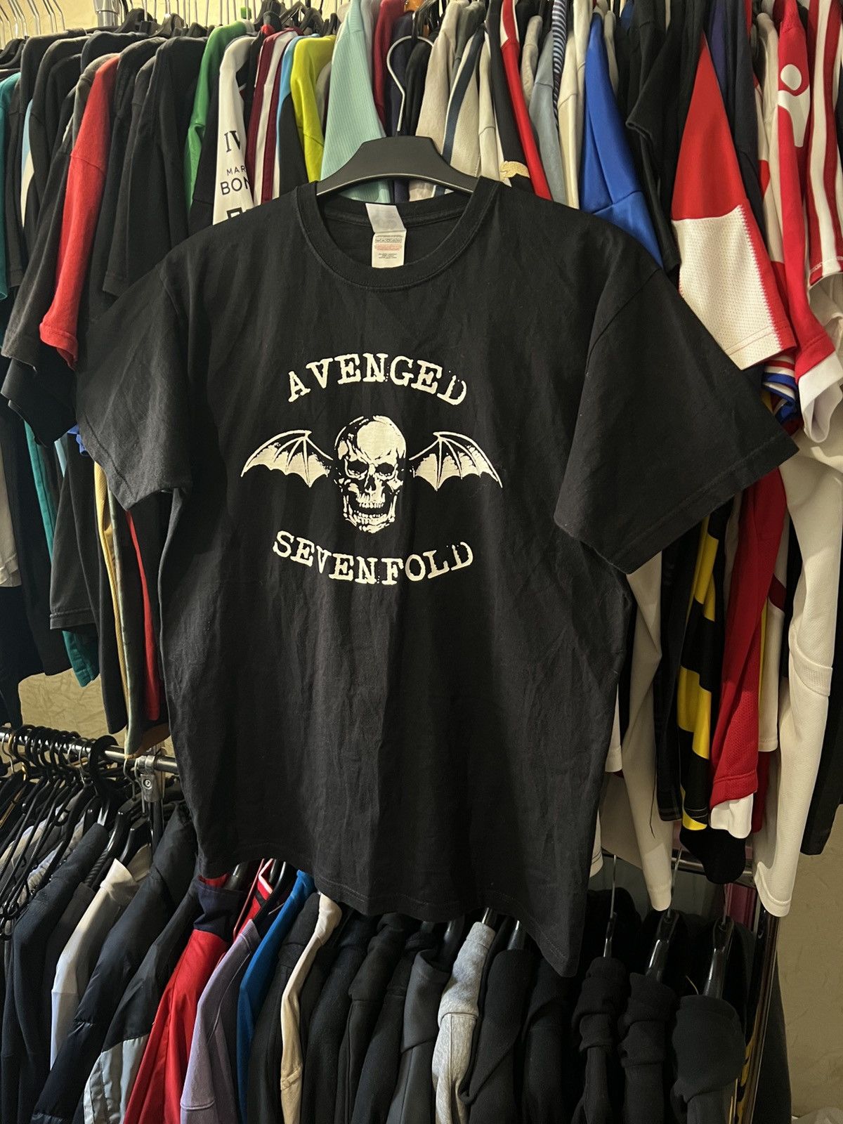 Band Tees × Vintage VINTAGE AVEGED SEVENFOLD HAIL TO THE KING GRAPHIC AOP TEE Size US M / EU 48-50 / 2 - 6 Thumbnail