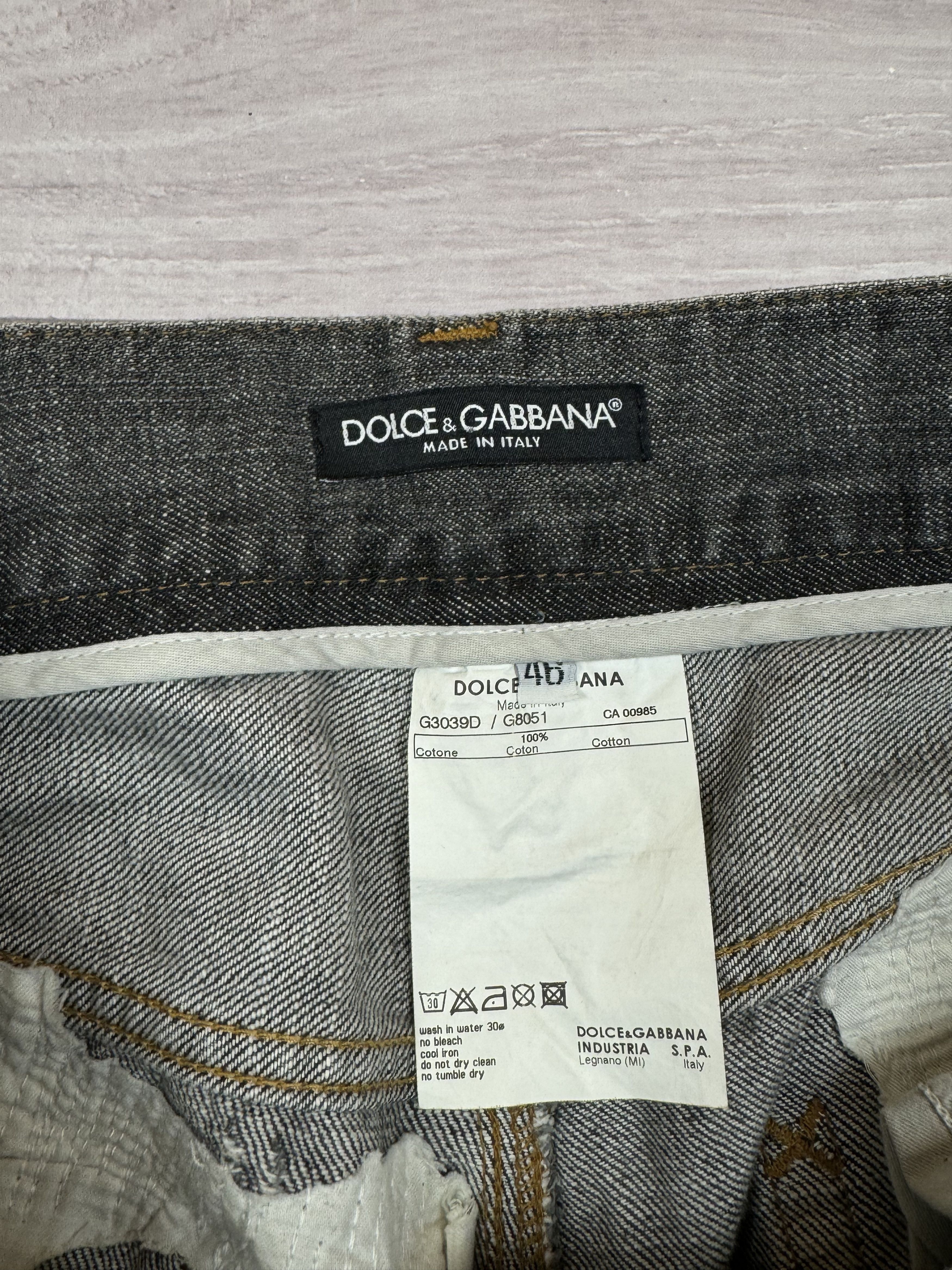 Dolce & Gabbana Dolce & Gabbana printed distressed denim jeans Size US 33 - 6 Thumbnail